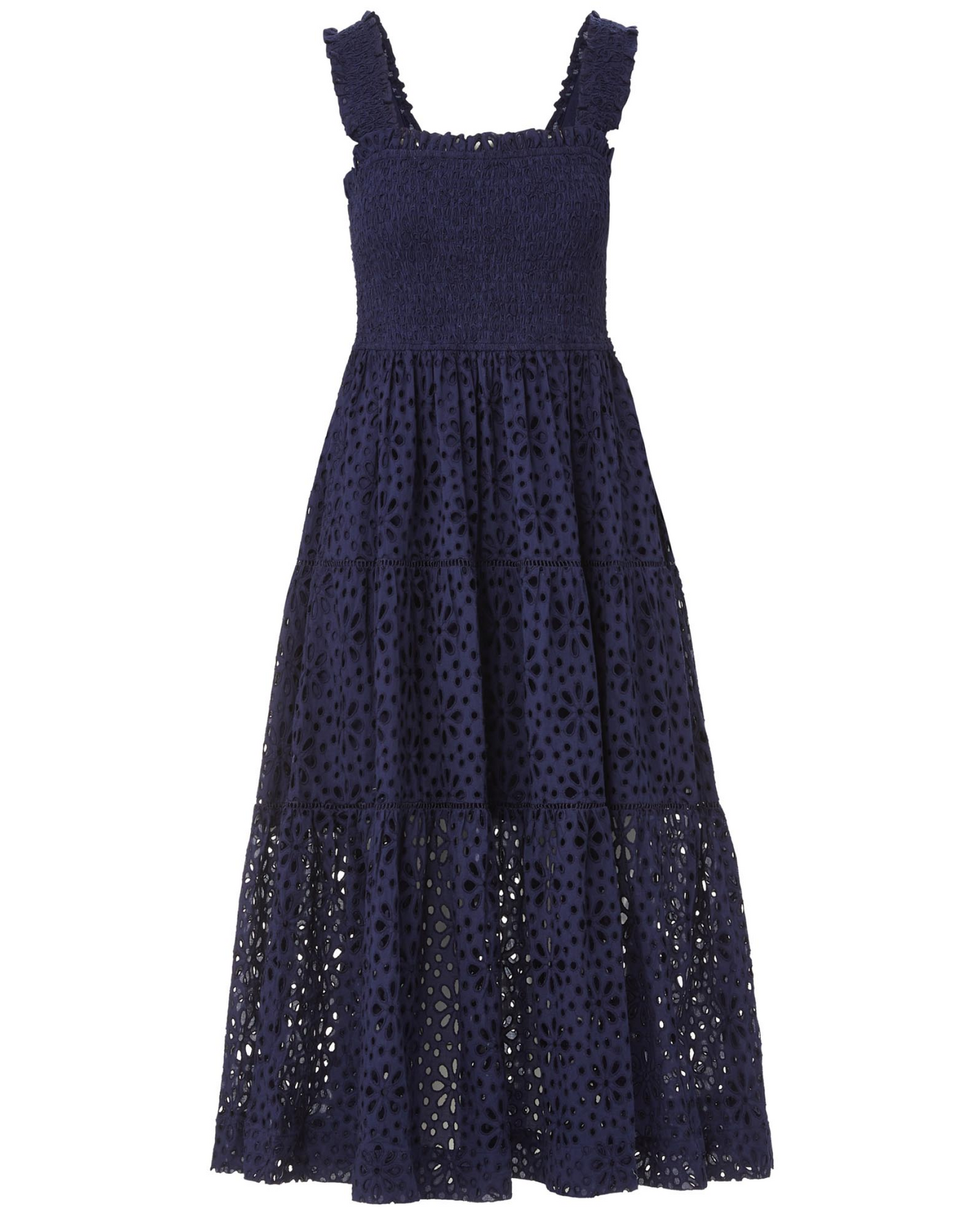 Kristen Dress Navy Seaside Eyelet