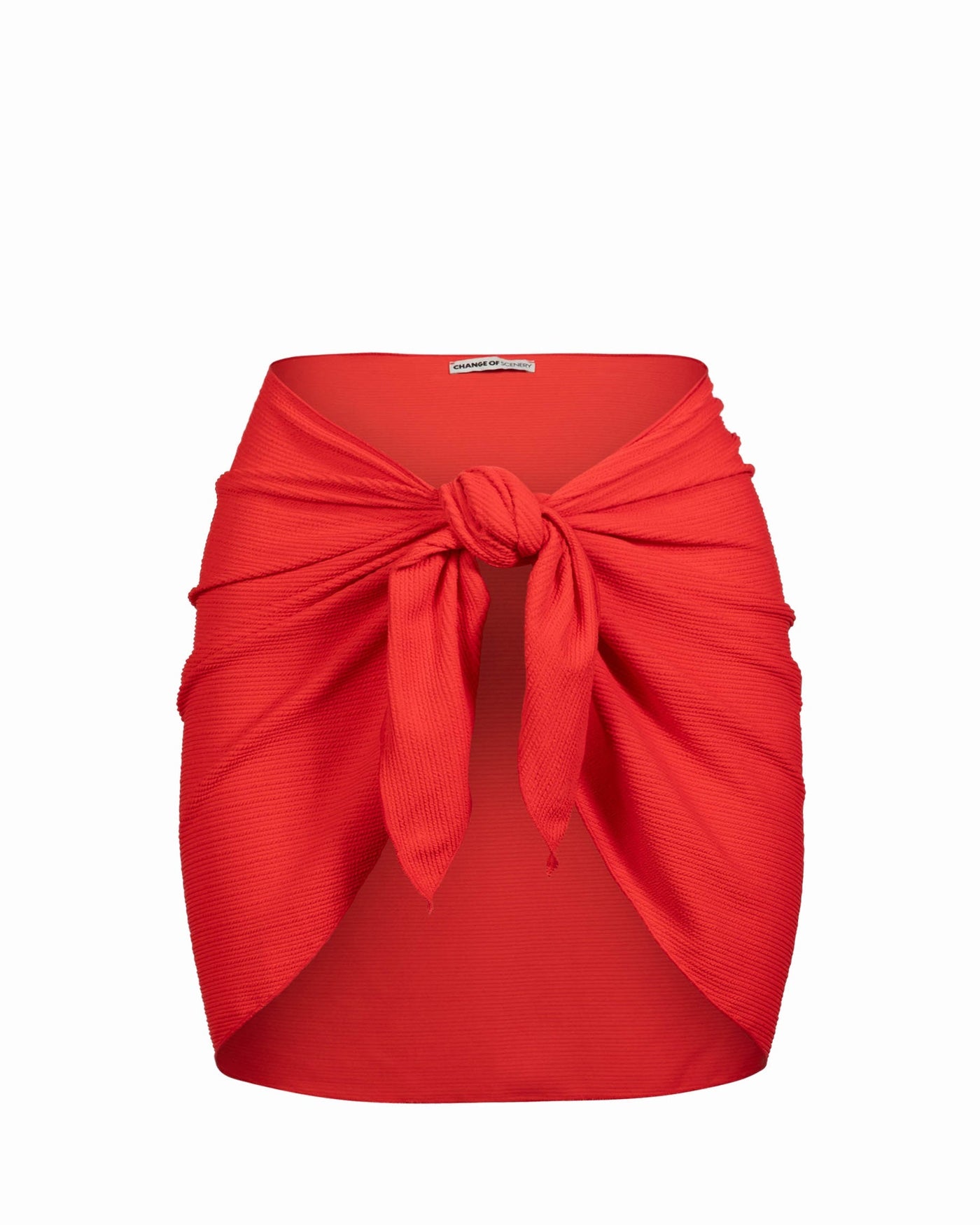 Liv Sarong In Guava Red Texture