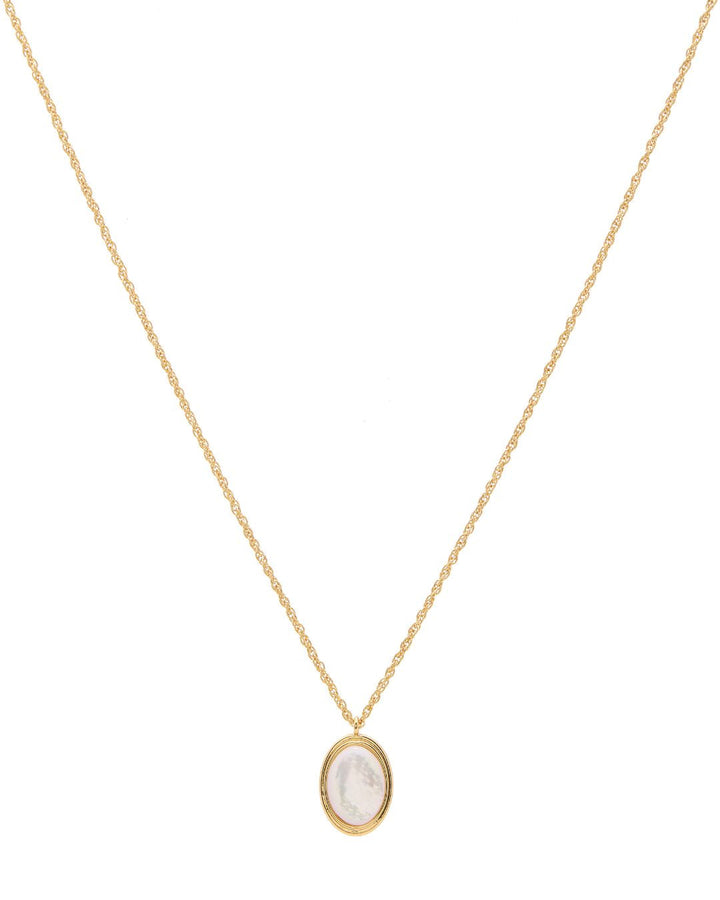 MOTHER-OF-PEARL OLIVIA NECKLACE