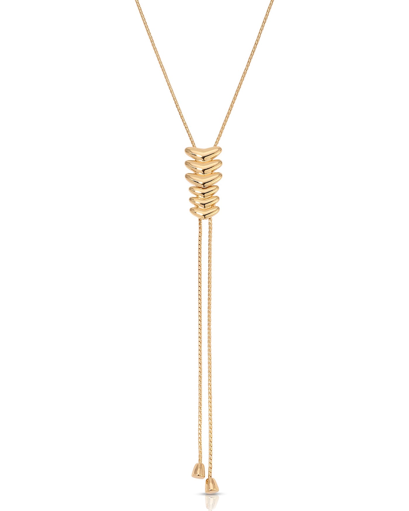 Metal Moderna Bolo Necklace