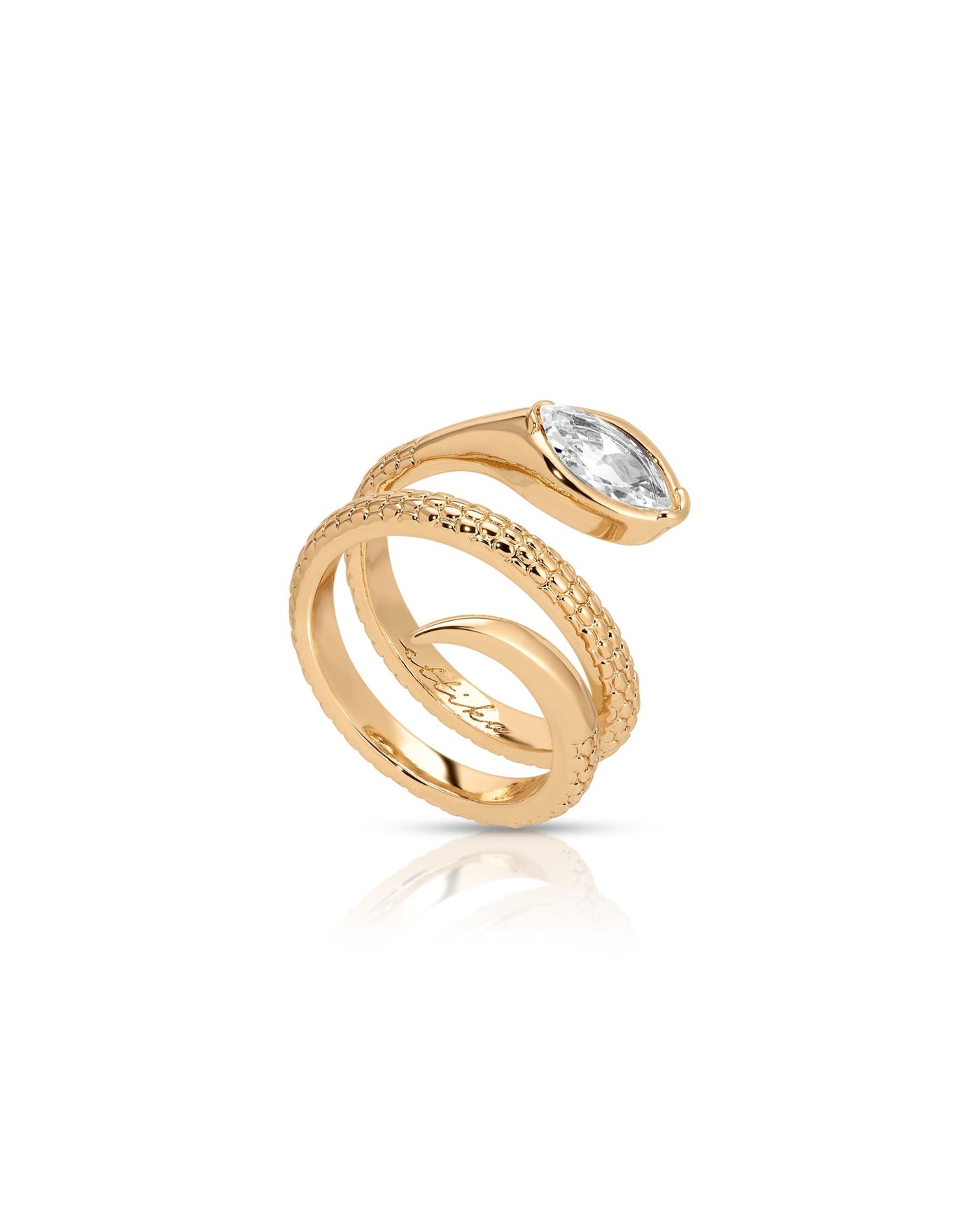 Marquise Coiled Ring