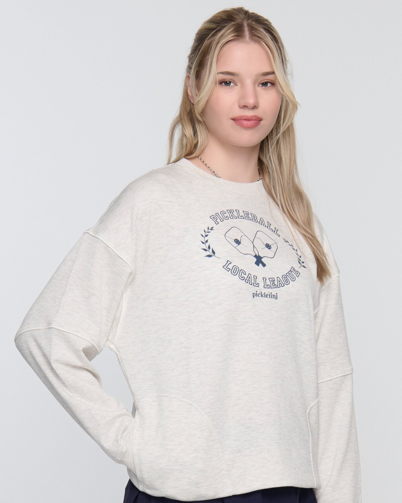 Rosa Pickleball Sweater – Long Sleeve Crewneck