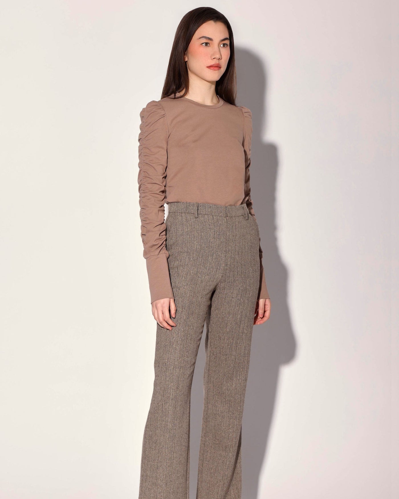 Shane Pant, Brown Herringbone