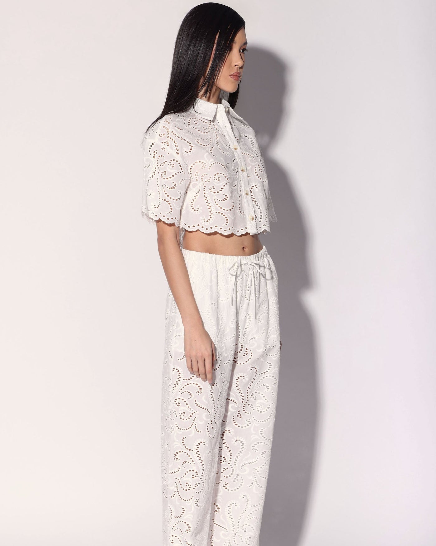 Lysander Pant, White Eyelet