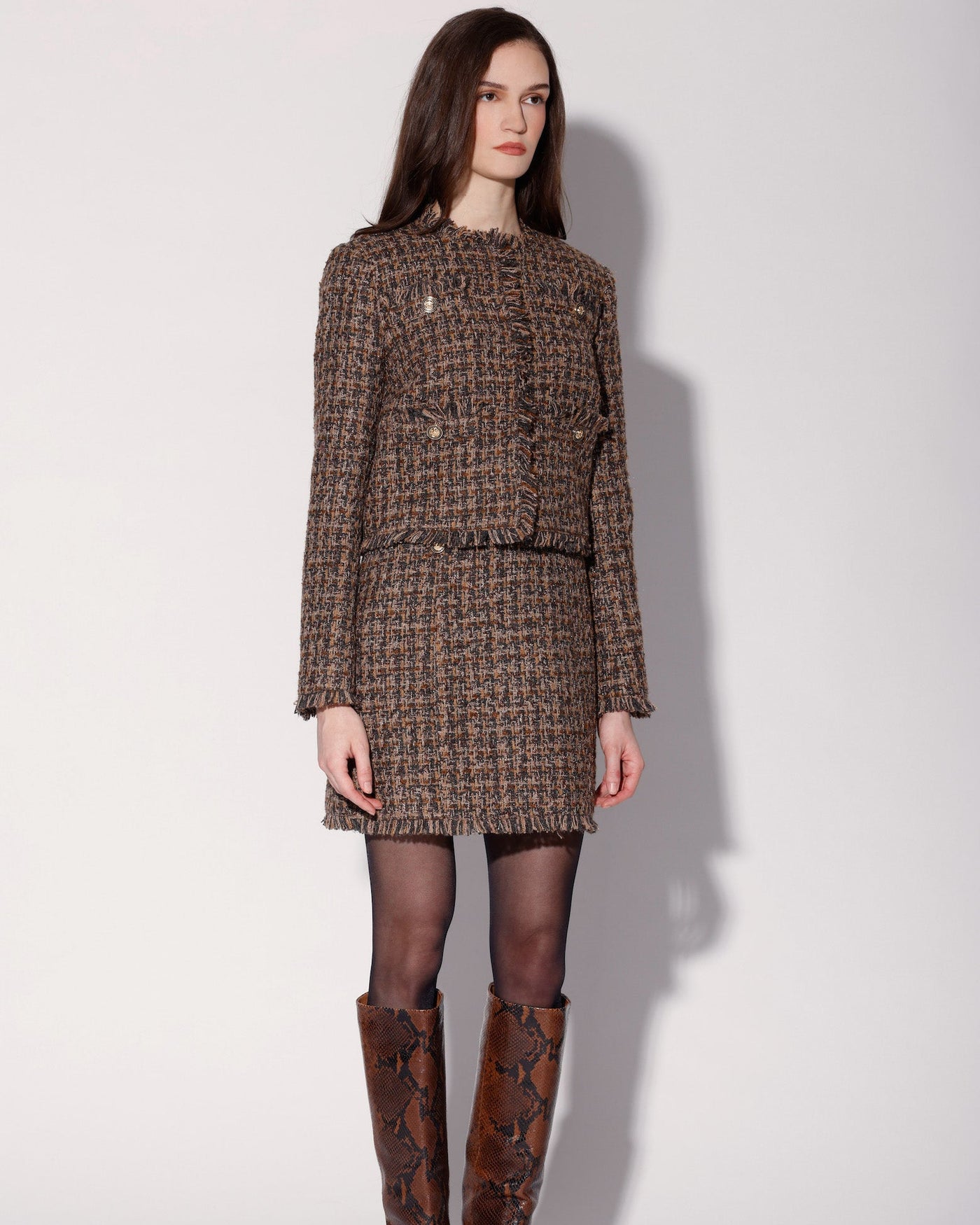 Tucker Jacket, Chocolate Tweed