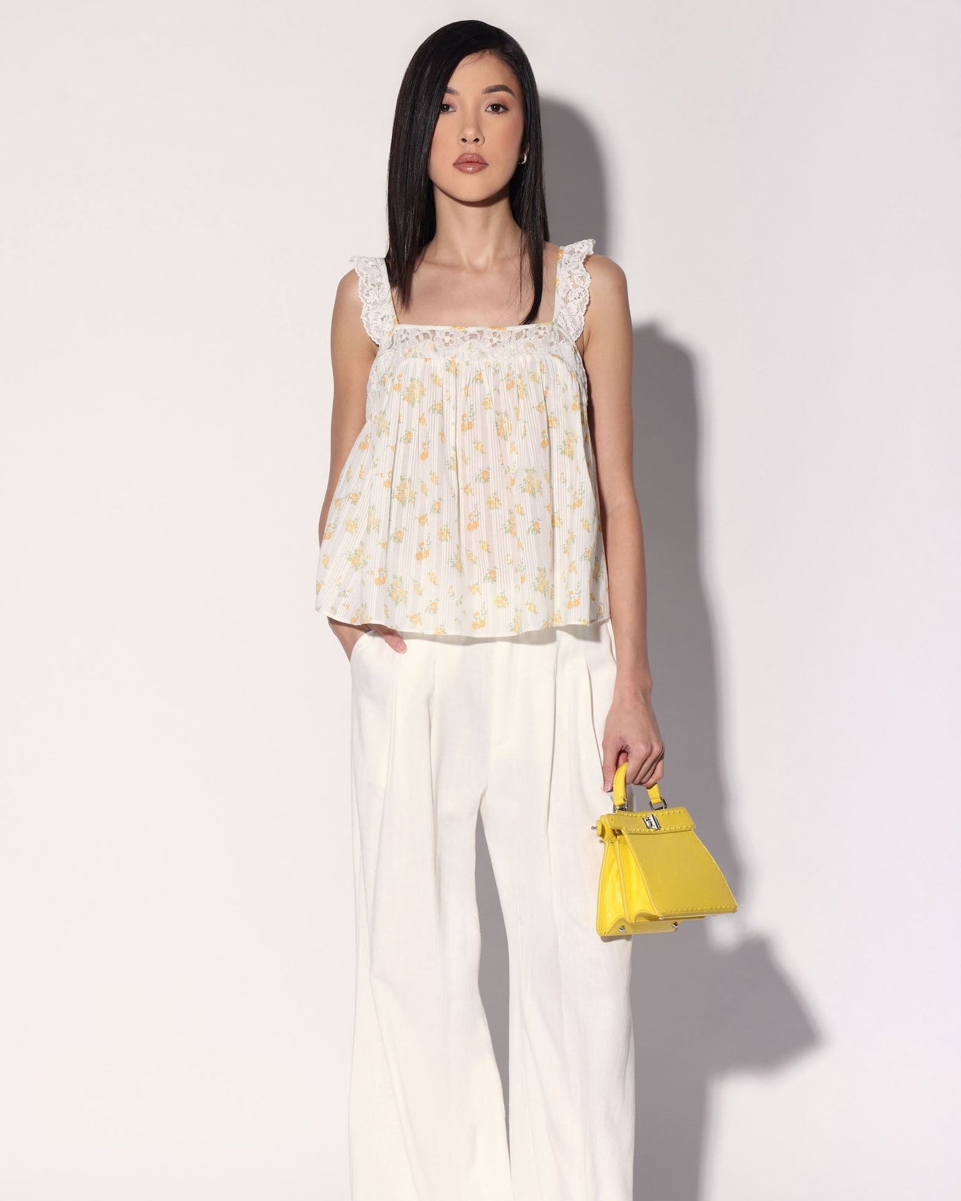 Cory Top, Yellow Bouquet