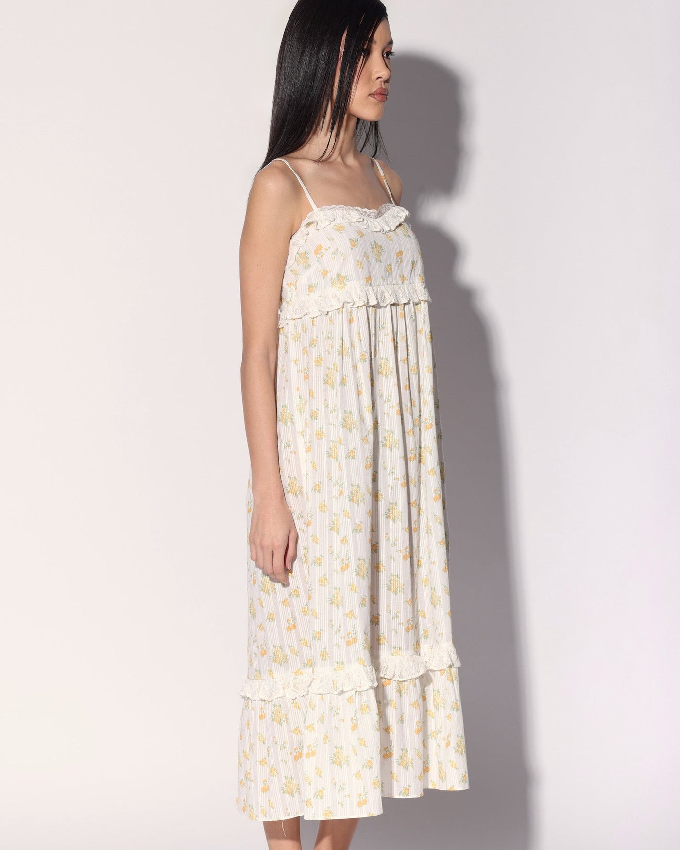 Carla Dress, Yellow Bouquet