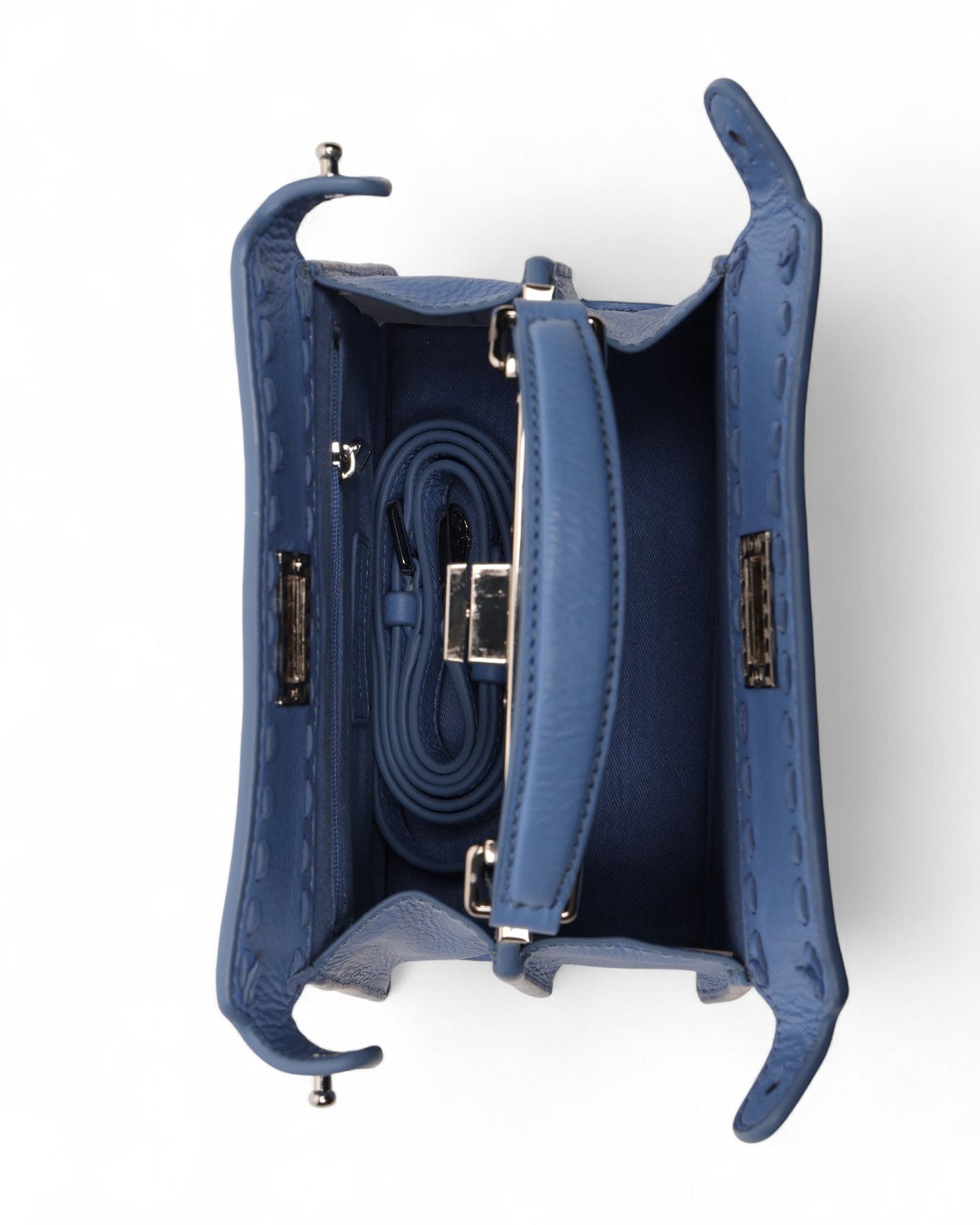 Reed Mini Satchel, Aqua Rush
