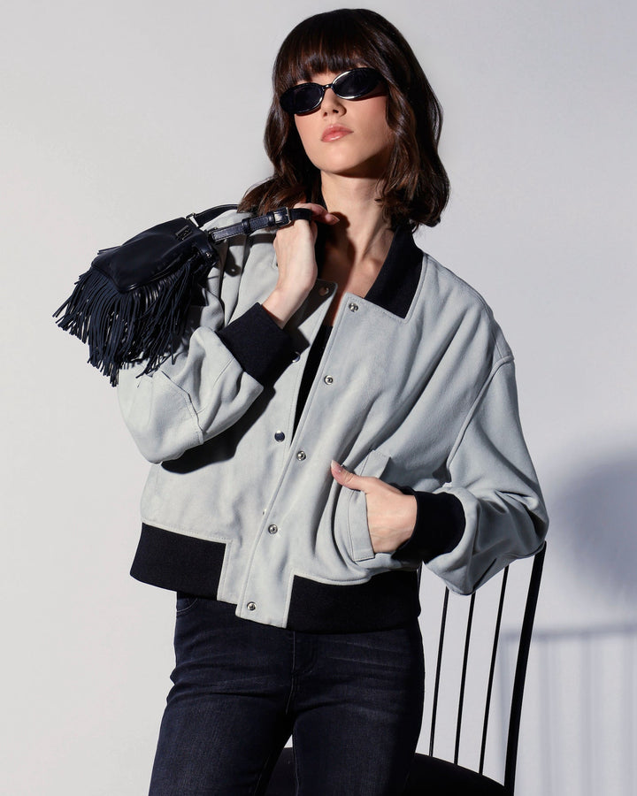 Emilio Jacket, Mist Suede - Leather