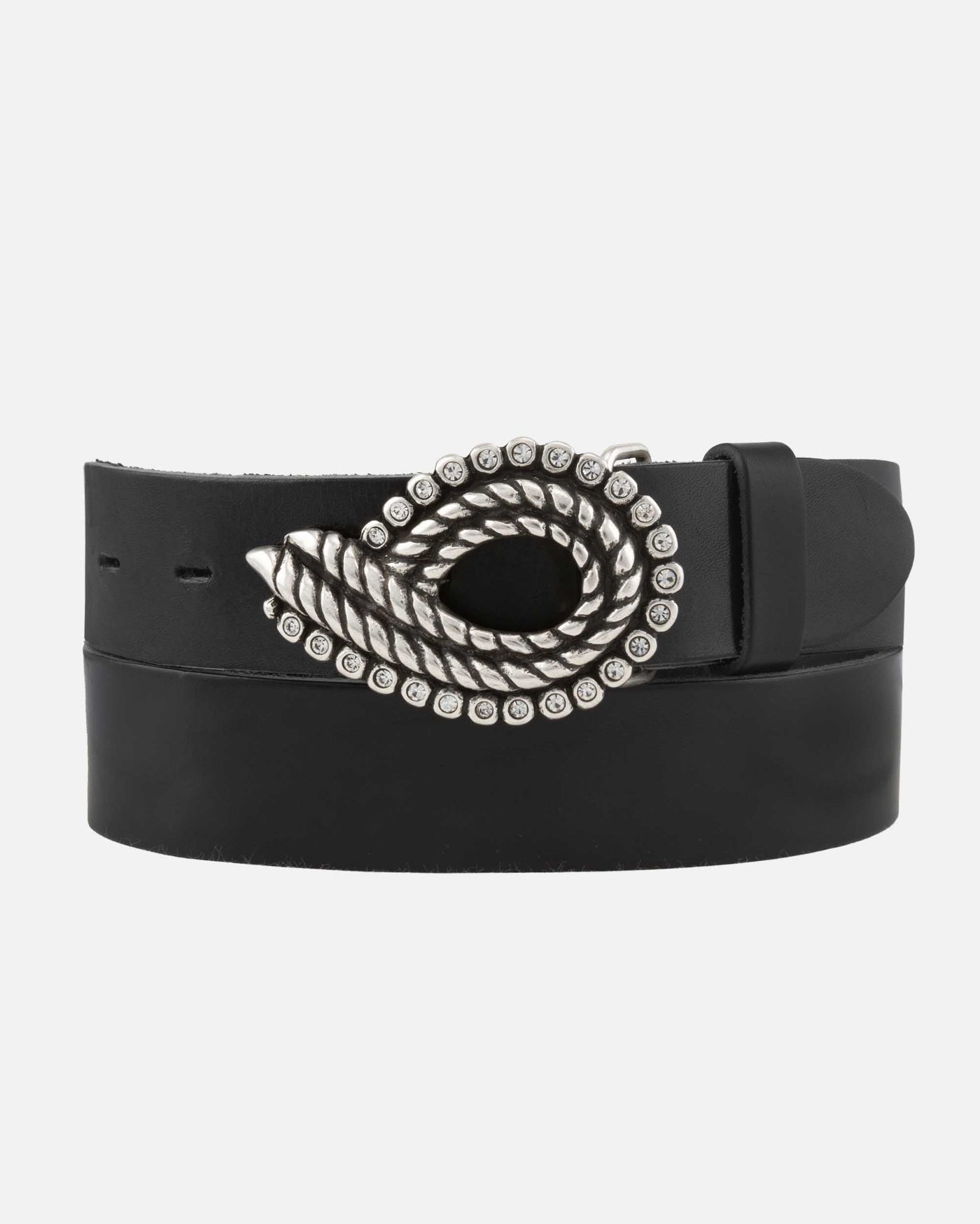 Genoa | Silver Belt Buckle Antique Silver