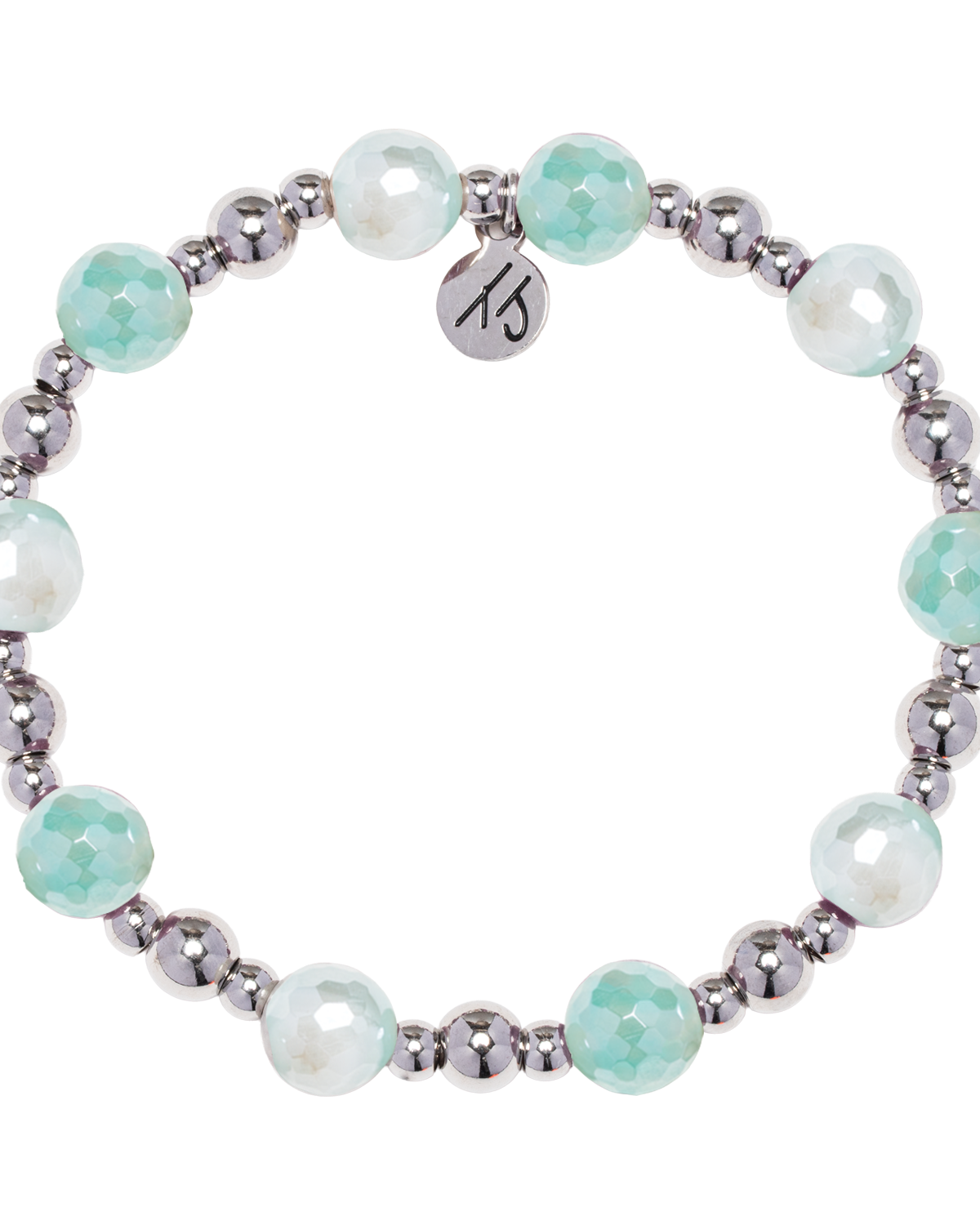 Day by Day Collection- Aqua Agate Gemstone Bracelet