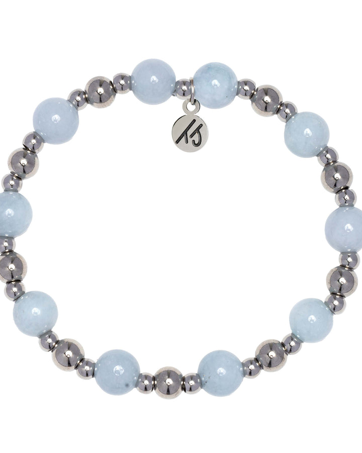 Day by Day Collection- Blue Aquamarine Gemstone Bracelet
