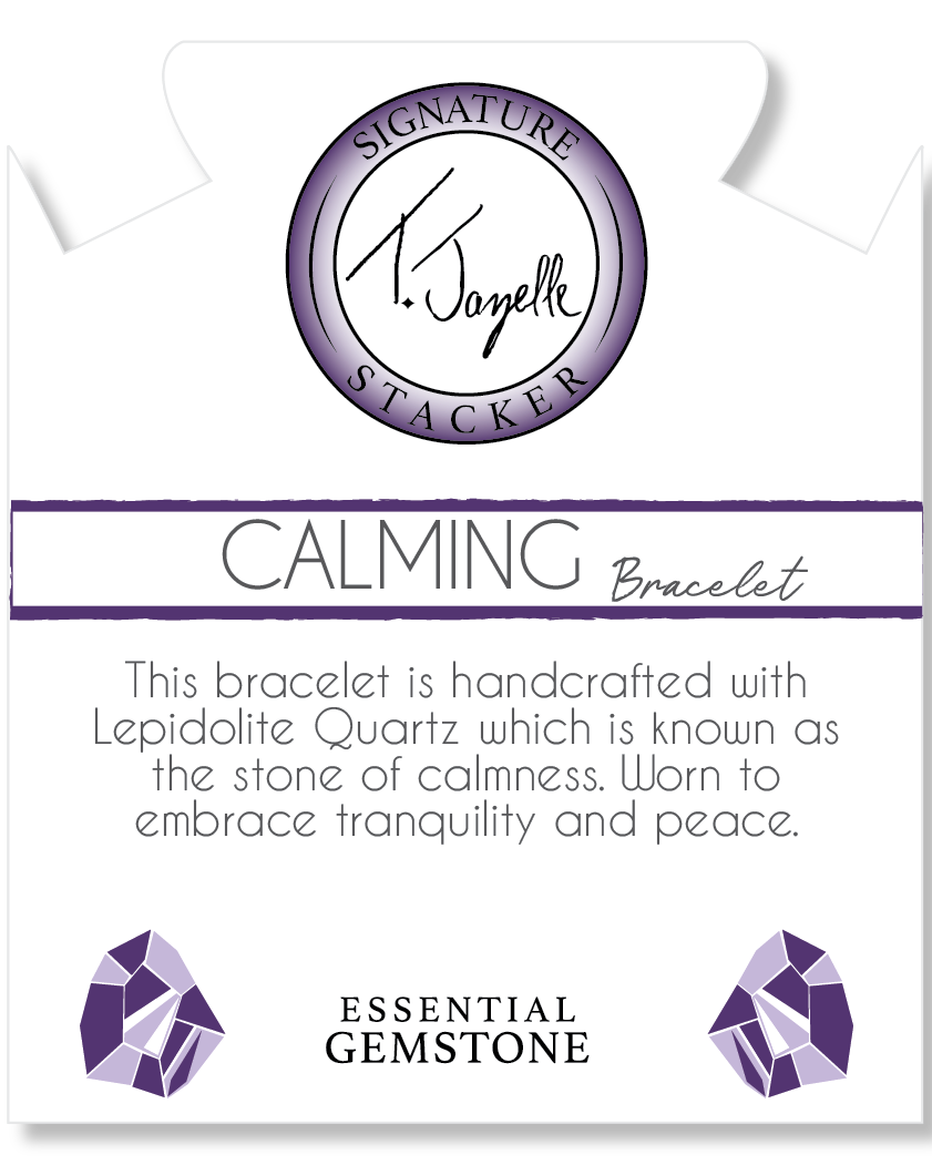 Defining Bracelet- Calming Bracelet with Lepidolite Quartz Gemstones