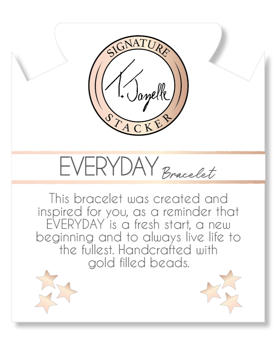 Defining Bracelet- Everyday Bracelet with Gold Filled Beads