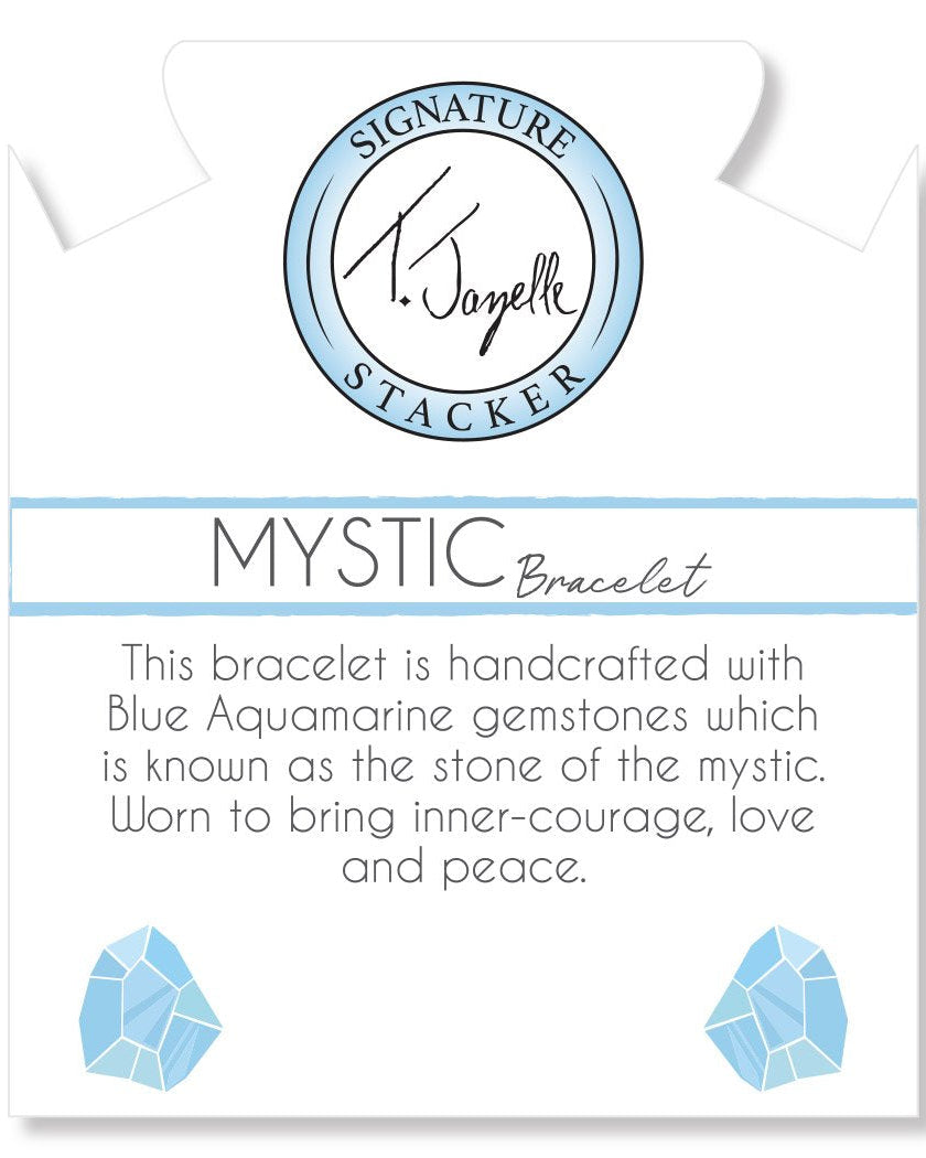 Defining Bracelet- Mystic Bracelet with Blue Aquamarine Gemstones