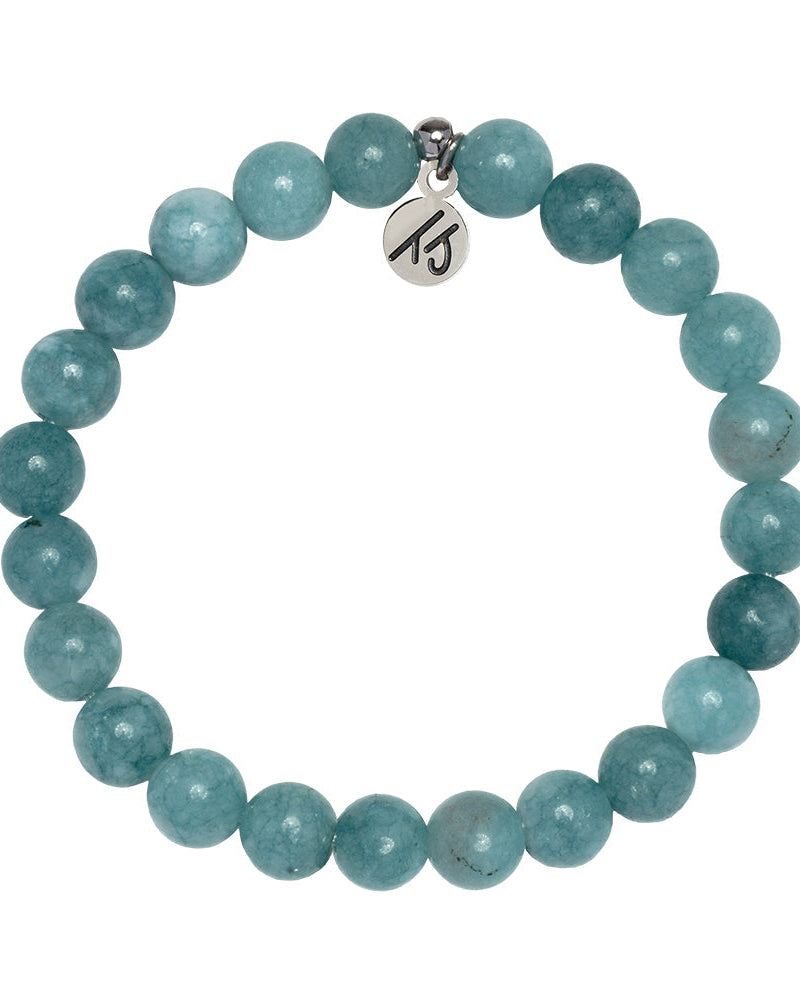 Defining Bracelet- Prosperity Bracelet with Mountain Blue Jade Gemstones