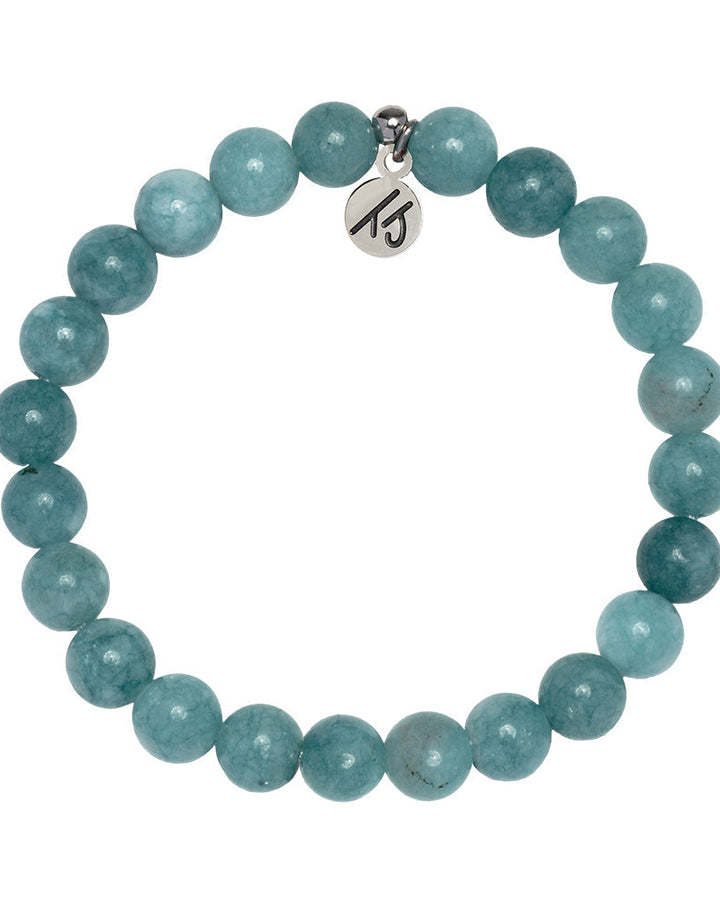 Defining Bracelet- Prosperity Bracelet with Mountain Blue Jade Gemstones