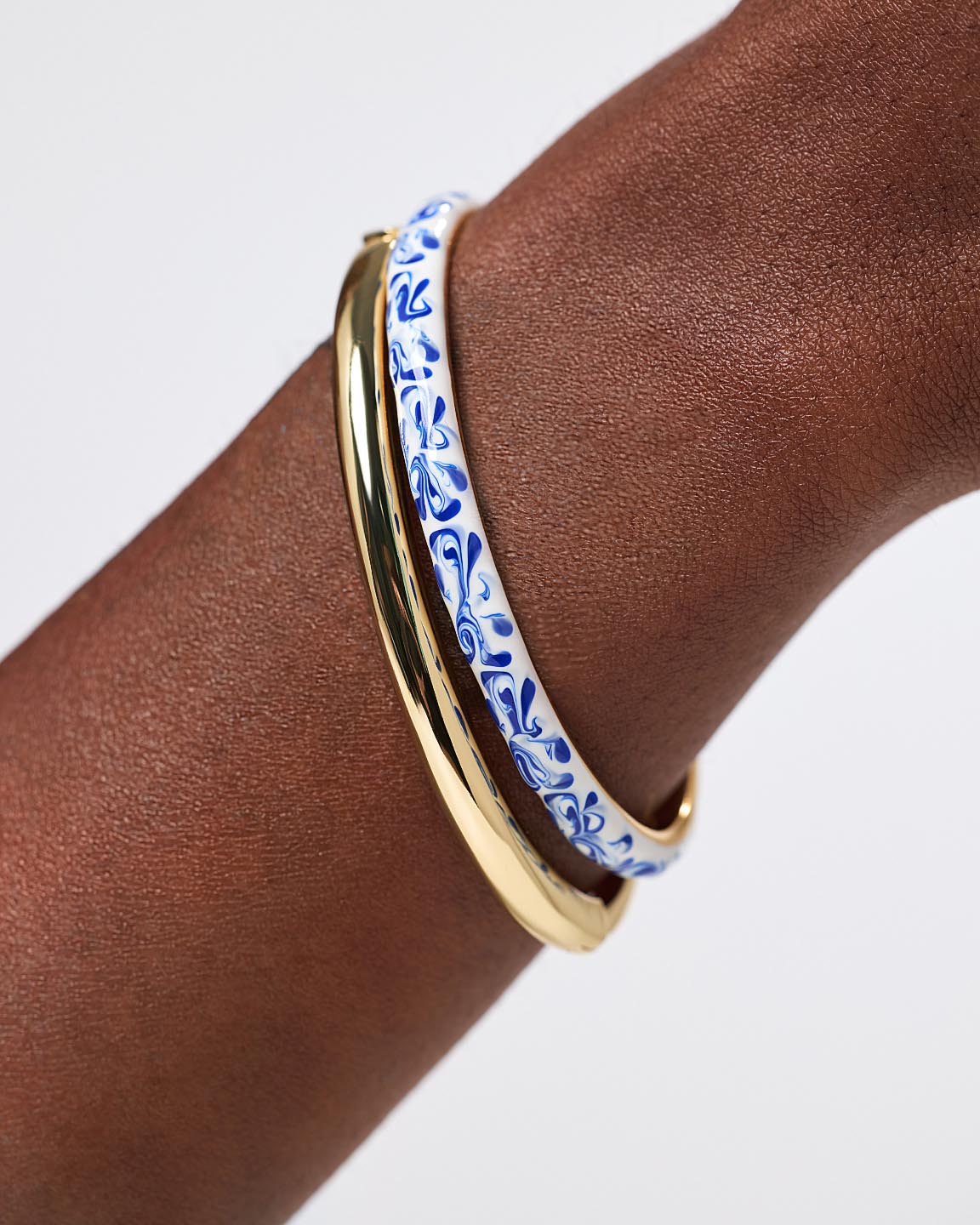 Cuff Bracelet - Arlo Marble Blue