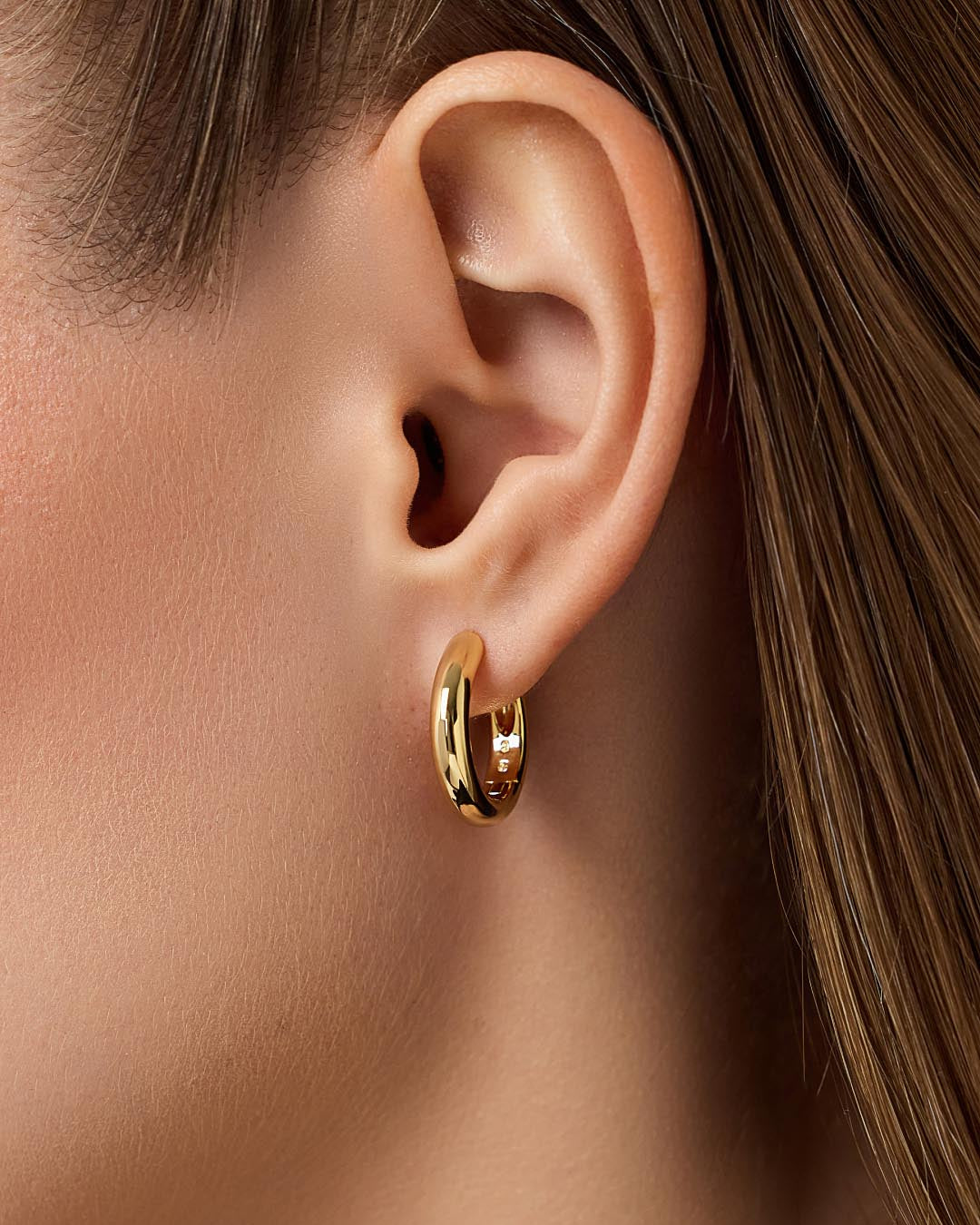 Gold Hoop Earrings - Giulia Medium | Boston Proper