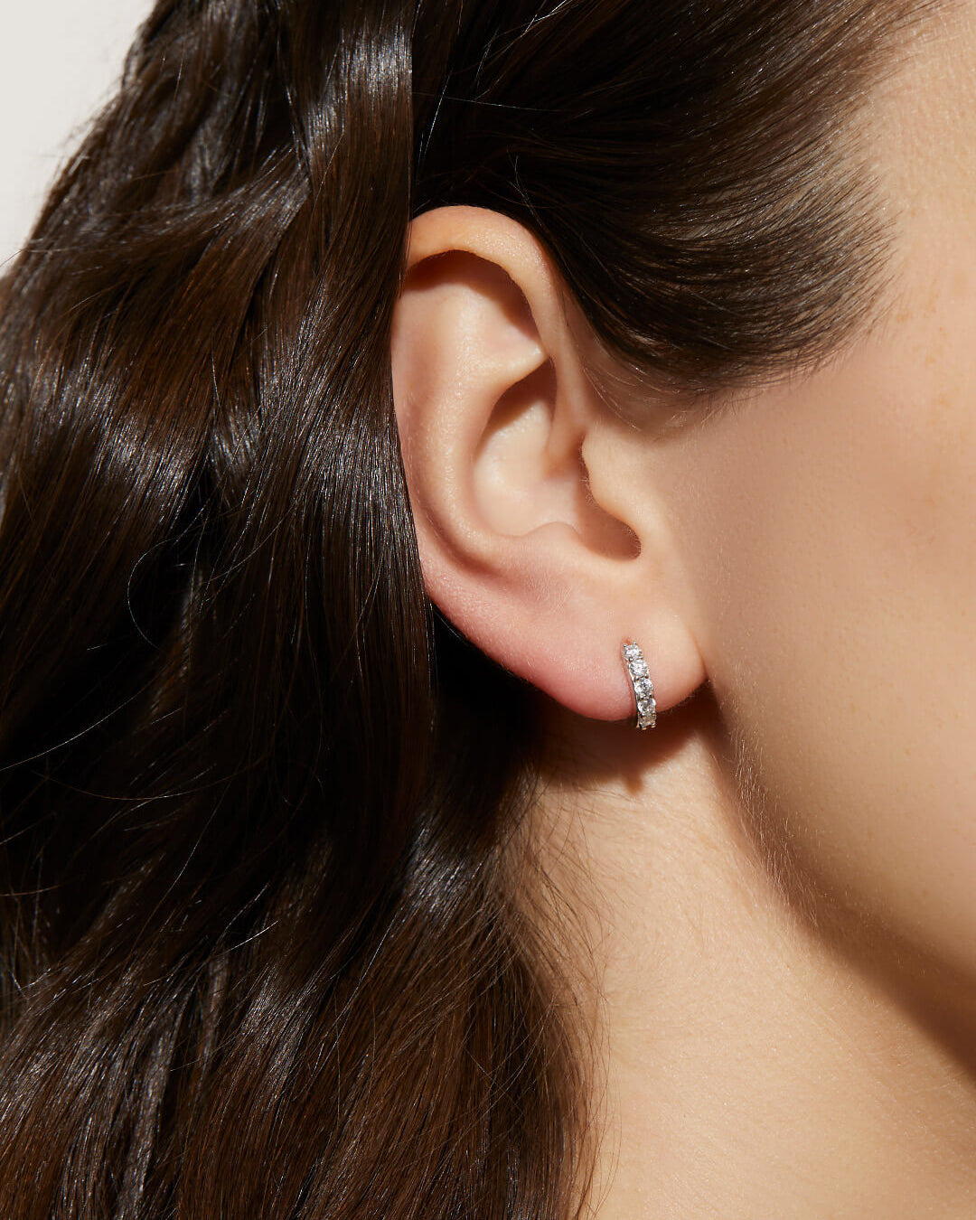 Huggie Hoop Earrings - Suzanne Silver