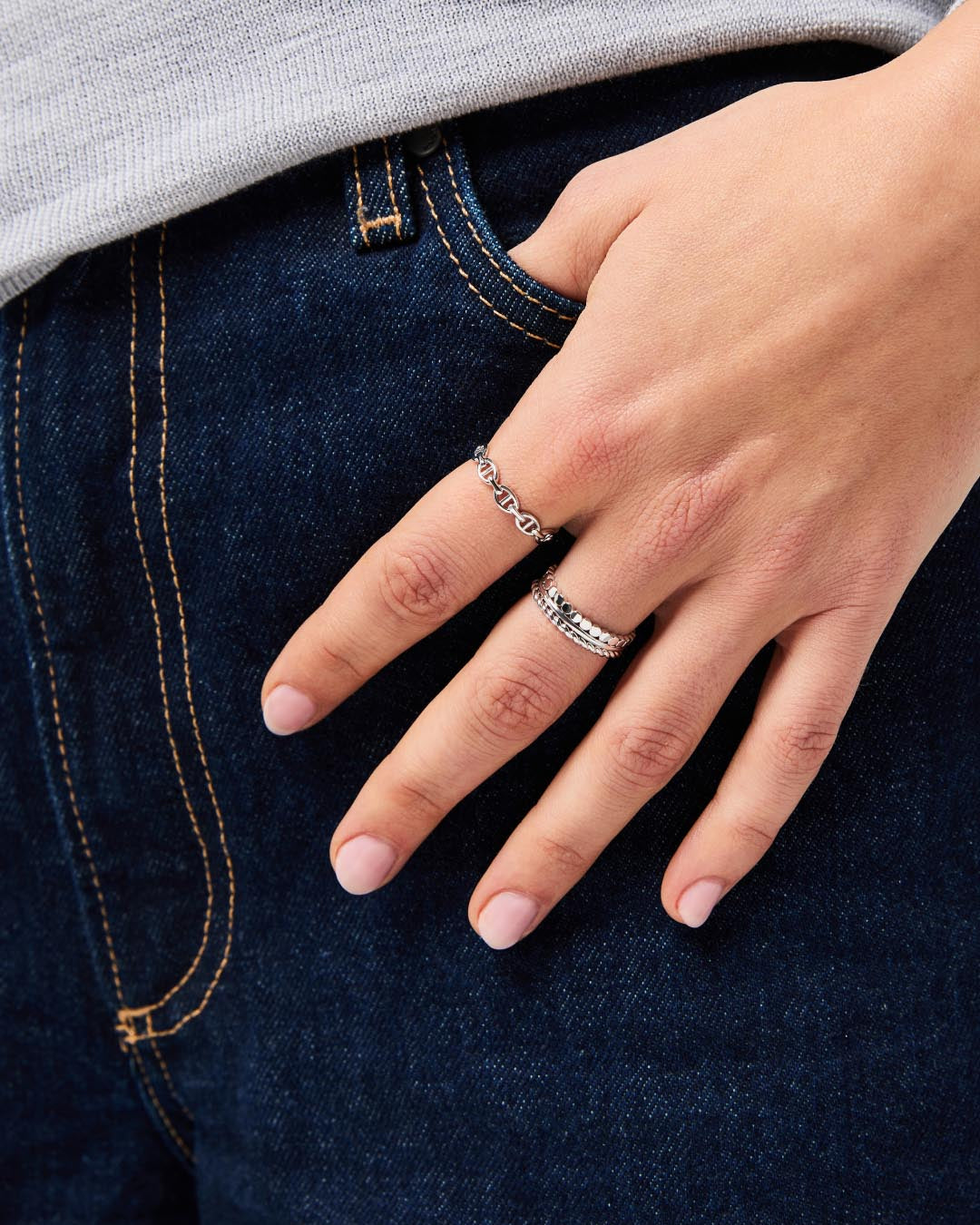 Ring Set - Adrianna Set Silver | Boston Proper
