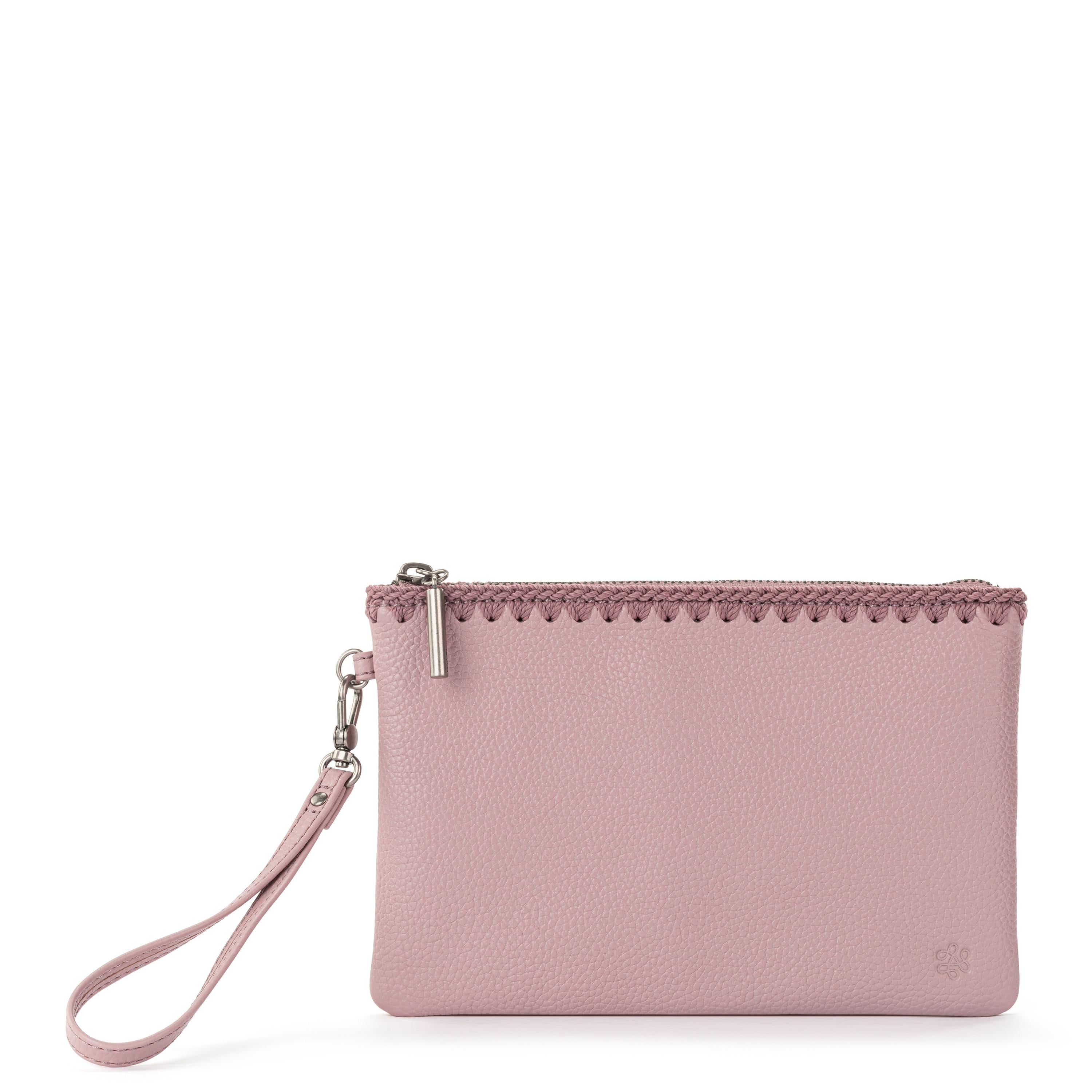 Vita Wristlet - Leather - Rosewood | Boston Proper