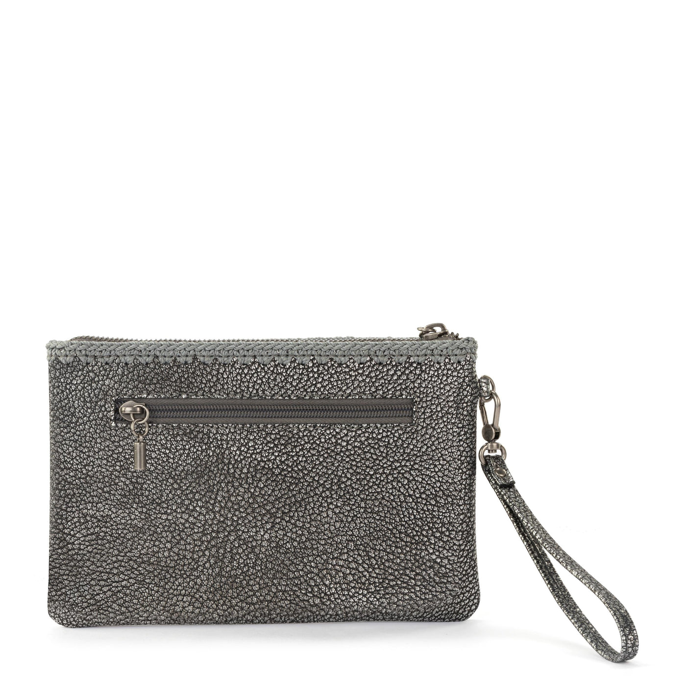 Vita Wristlet - Leather - Dark Silver