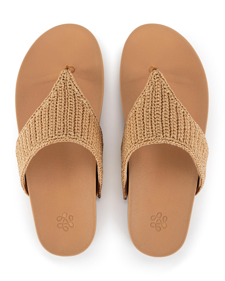 Everly Sandal - Hand Crochet - Bamboo