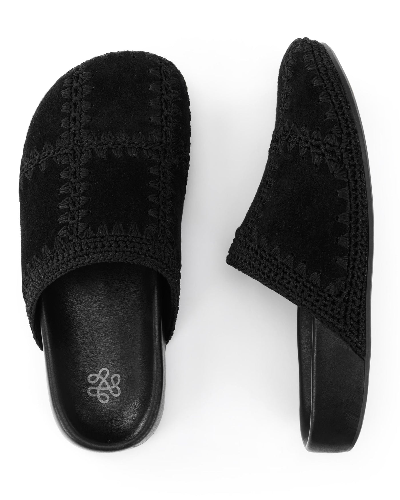 Bolinas Clog - Leather - Black Suede Patch