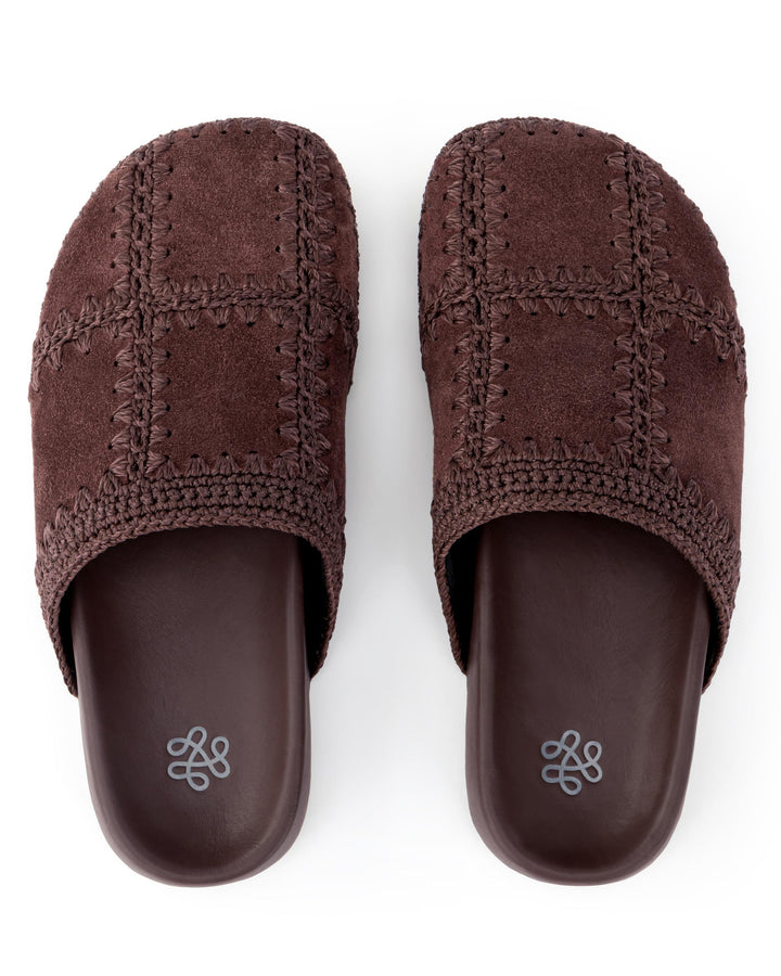 Bolinas Clog - Leather - Mahogany Suede Patch