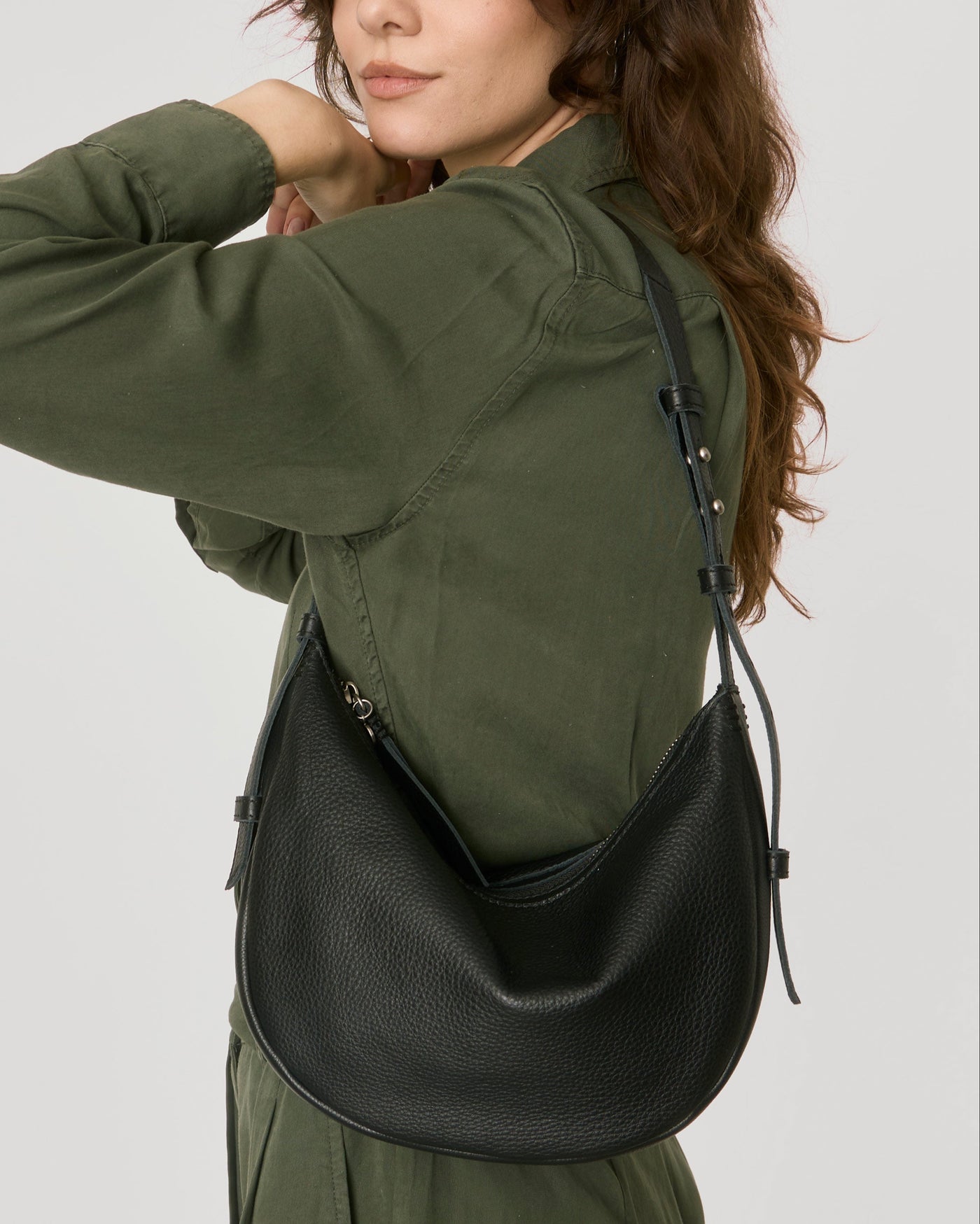 Tess Shoulder Bag - Leather - Black