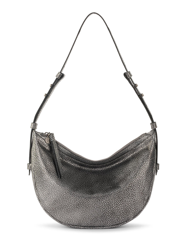 Tess Shoulder Bag - Leather - Dark Silver
