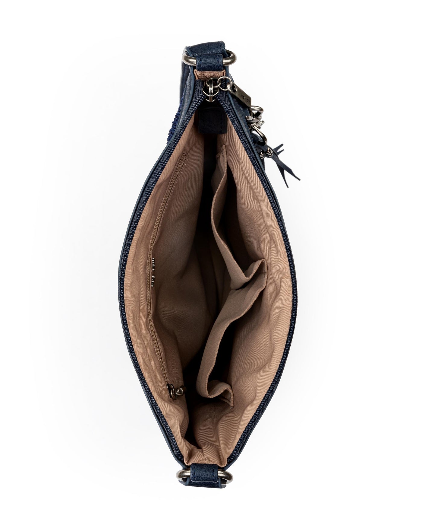 Lucia Crossbody - Hand Crochet - Denim Medallion