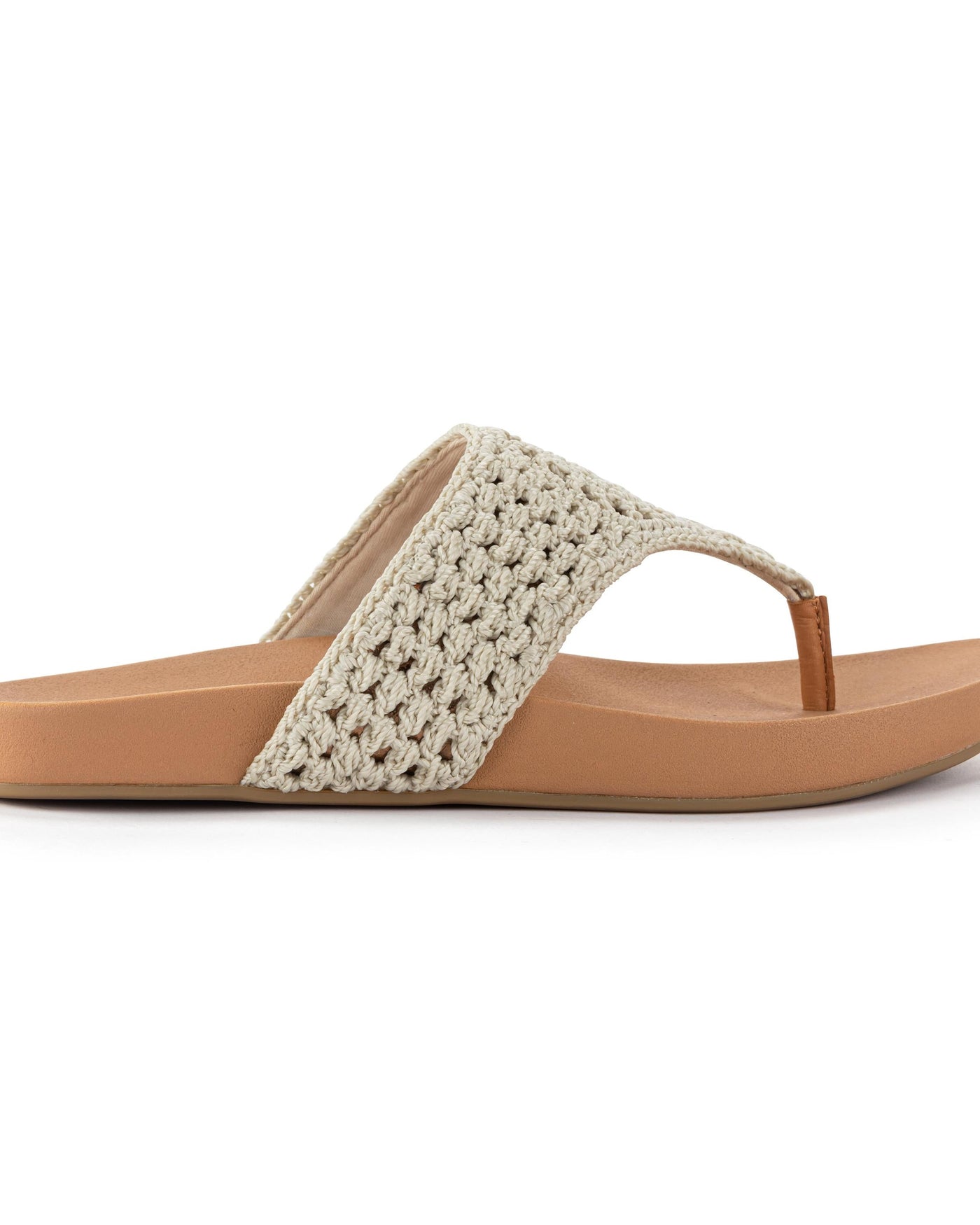 Everly Sandal - Hand Crochet - Natural Medallion