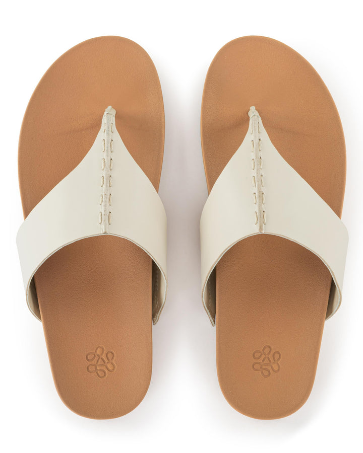 Everly Sandal - Leather - Stone