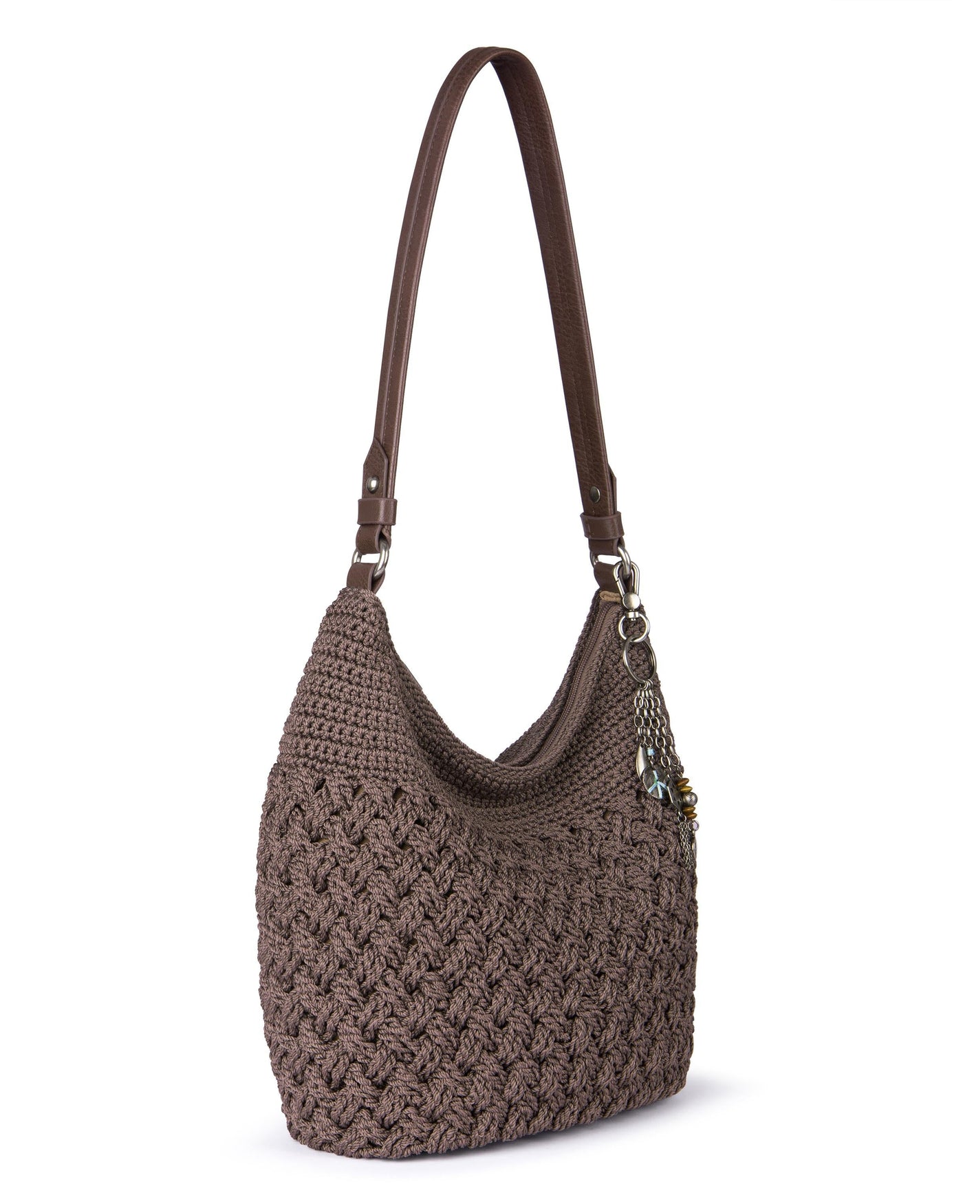 Sequoia Hobo - Hand Crochet - Mushroom Cozy Weave