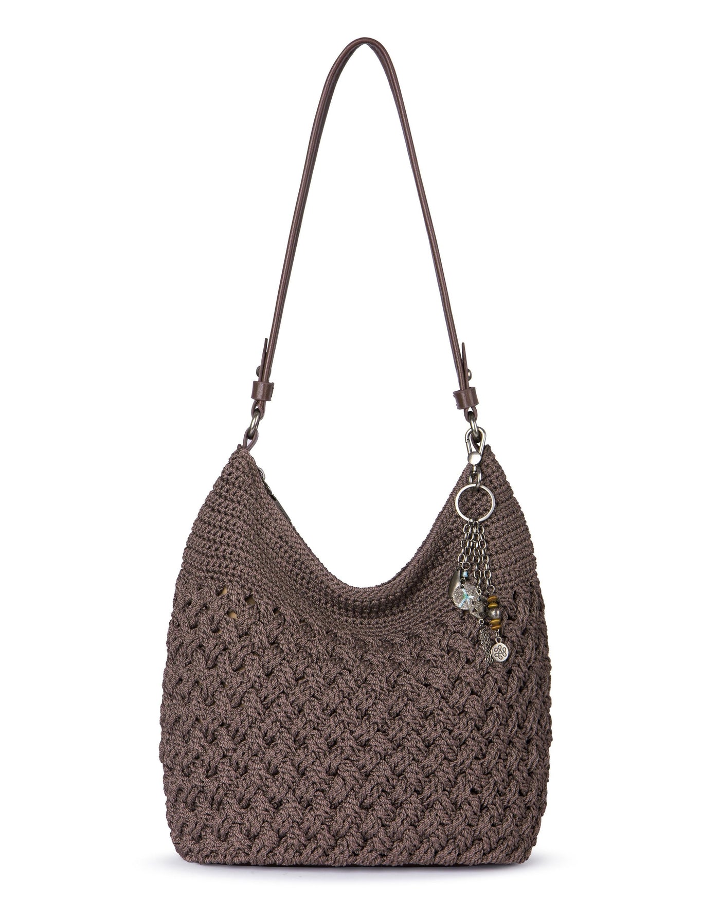 Sequoia Hobo - Hand Crochet - Mushroom Cozy Weave