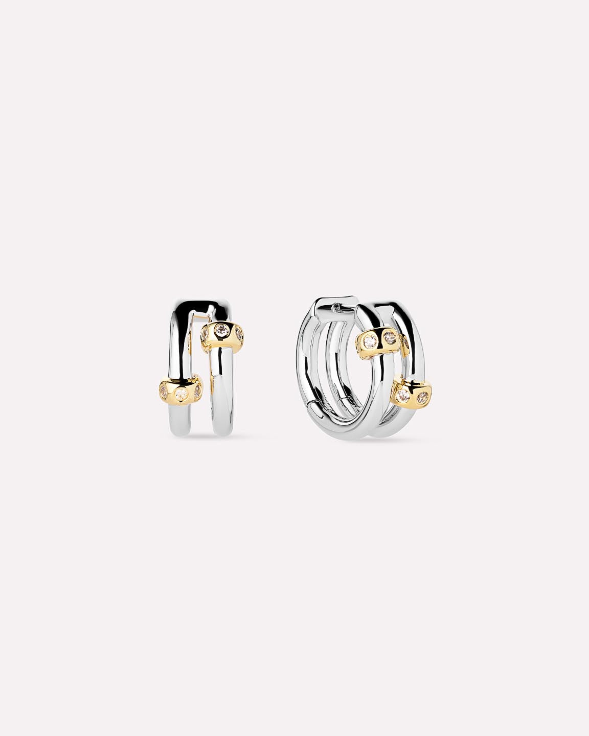 Silver Earrings - Cyrus Double