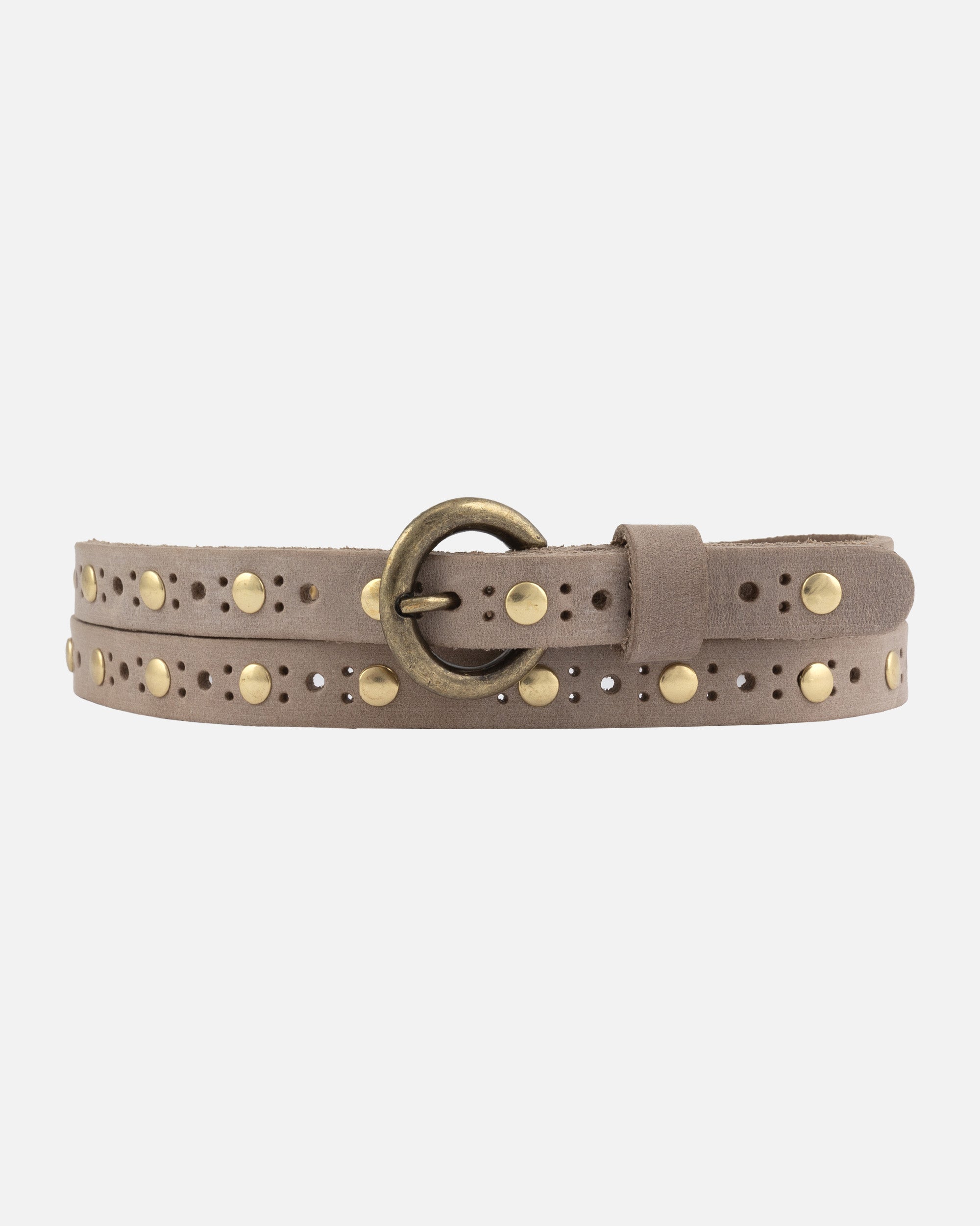 Vintage Taupe Leather Belt With Metal Clasp Buy Taupe Color Belt For Jeans Soft Quality Nubuck Leather  main image 2