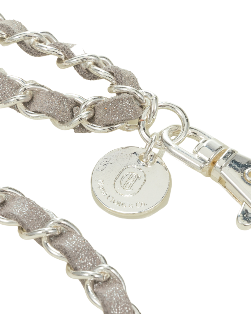 Silver on Silver Crossbody Phone Chain