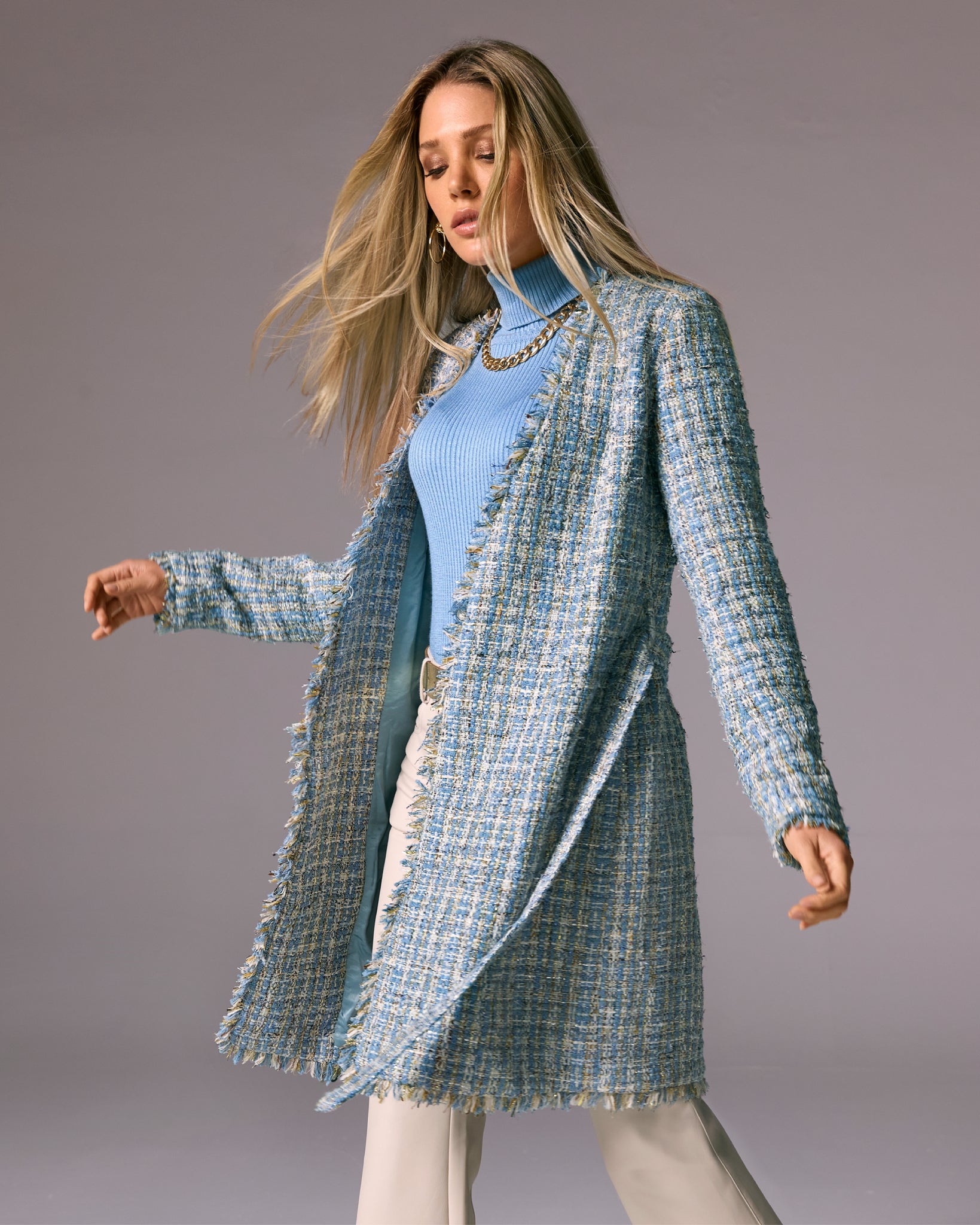 ダウンコート Her lip to - Loop Yarn Tweed Belted Down Coat Her lip to（ダウンジャケット）のフリマアイテム一覧