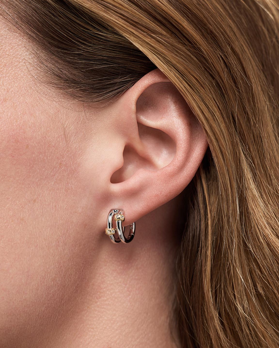 Silver Earrings - Cyrus Double