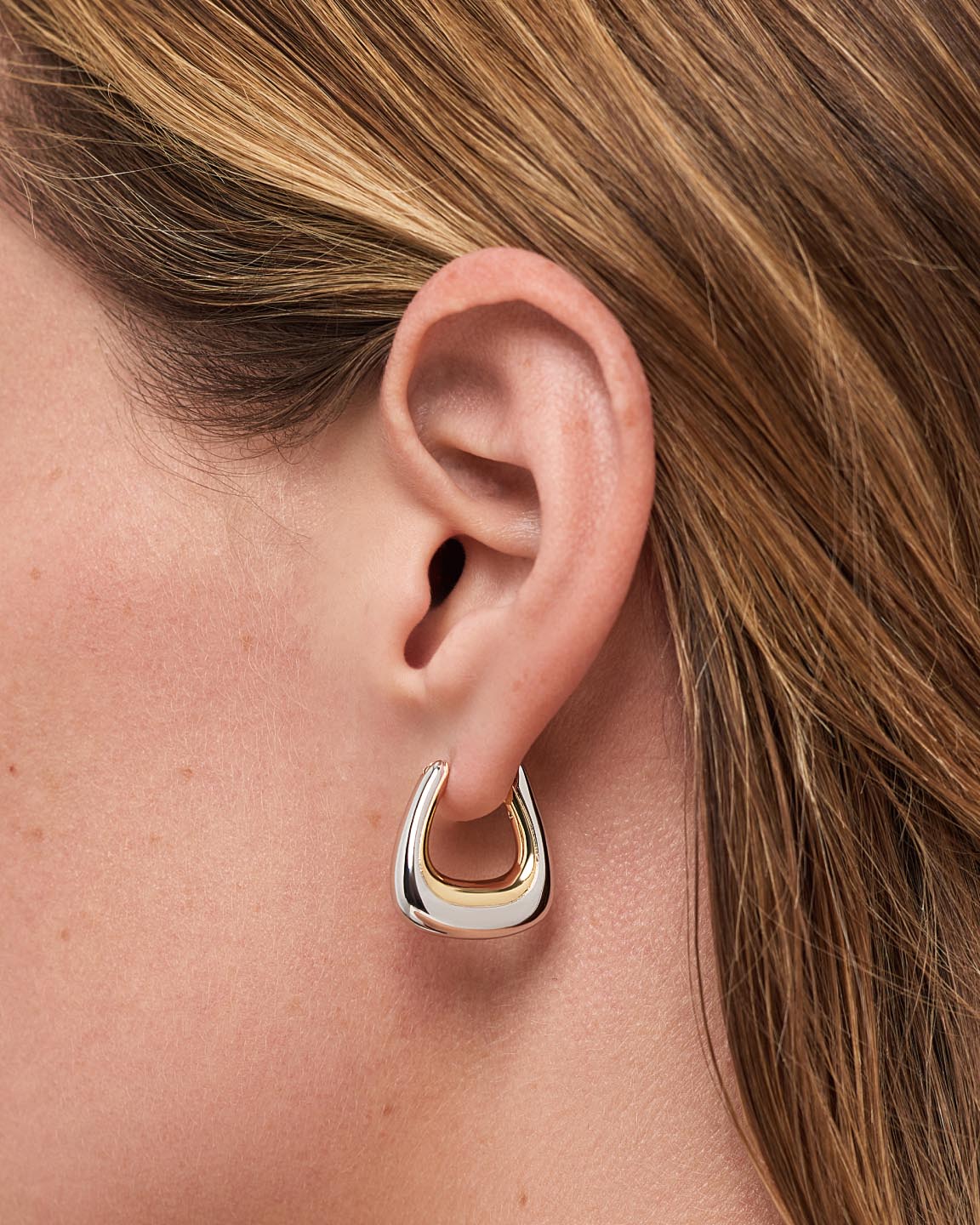 Statement Earrings - Dakota Two Tone