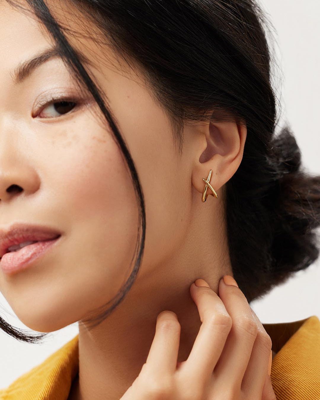 Gold Stud Earrings Sloane Boston Proper