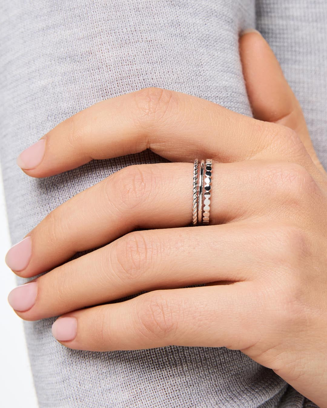 Ring Set - Adrianna Set Silver | Boston Proper