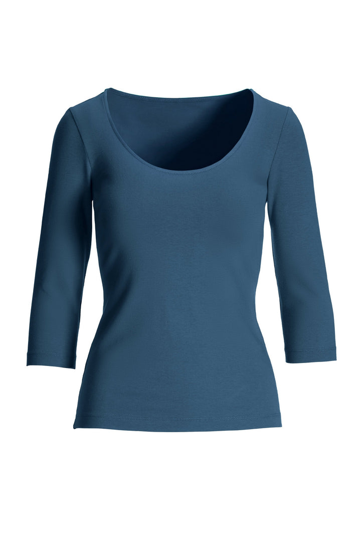 So Sexy Scoop Top Blue