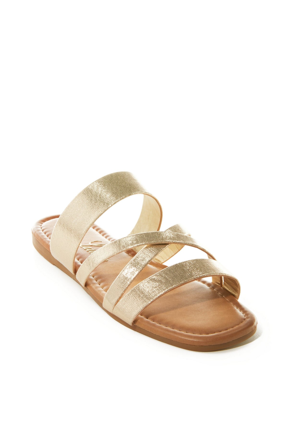 Everyday Cross Band Sandal Gold