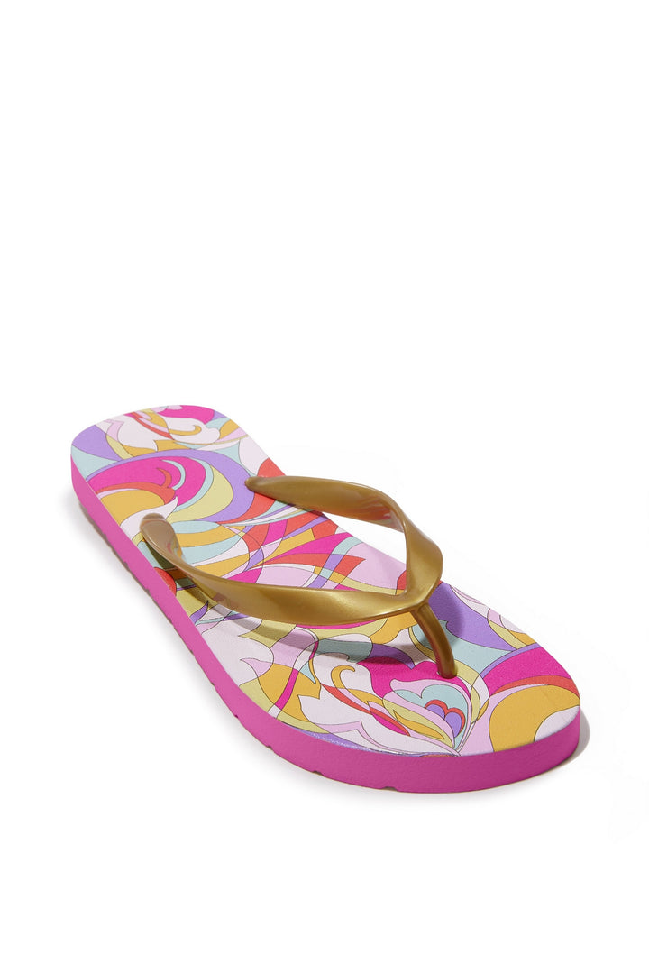 Sunset Waves Flip Flop Multi
