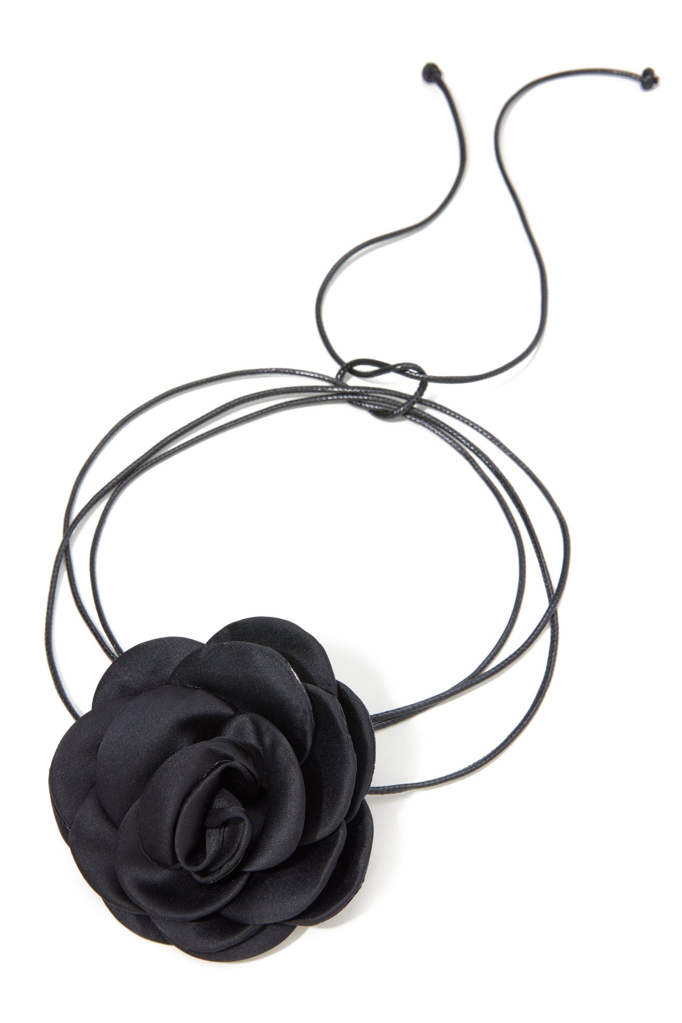 Floral Wrap Choker Black