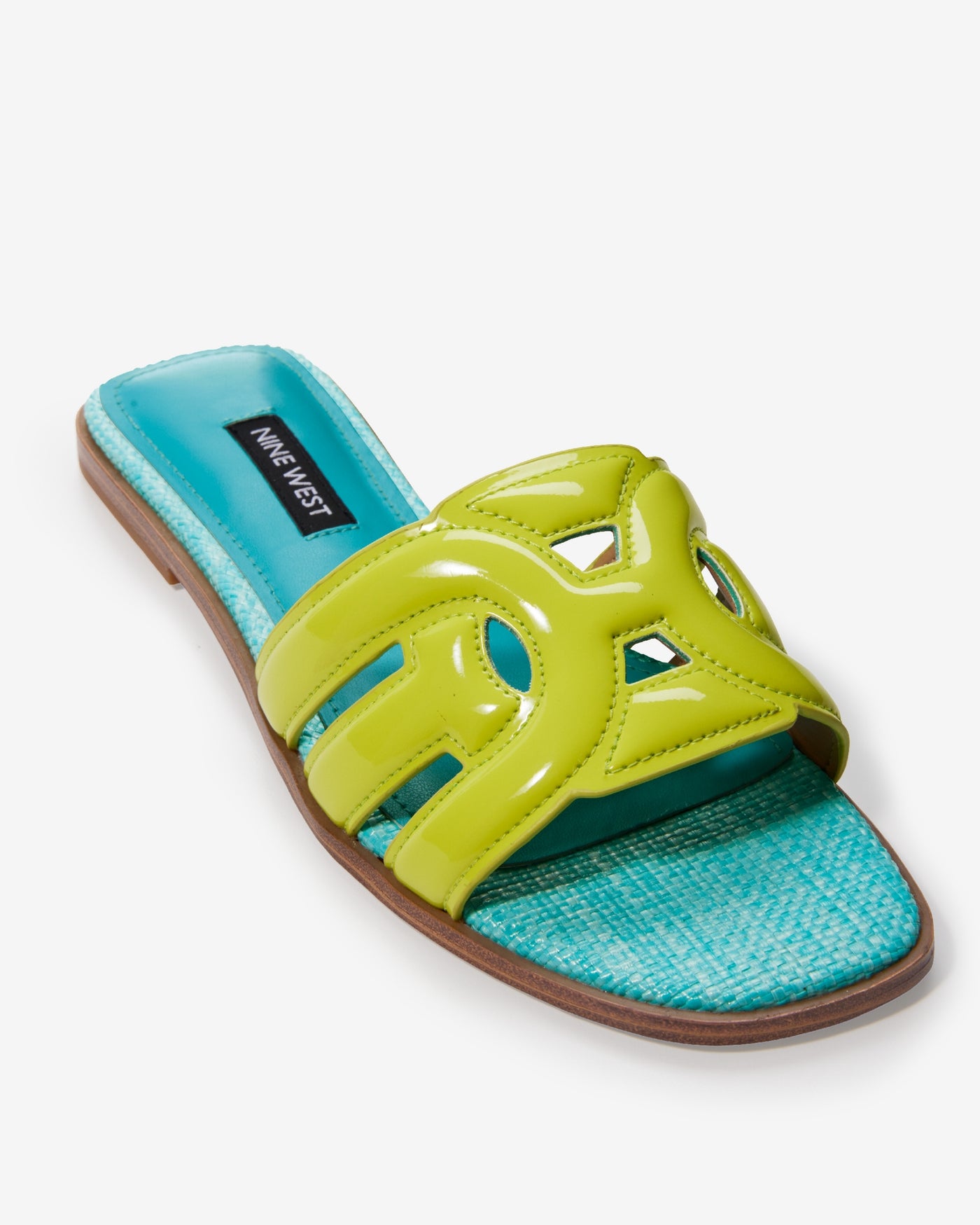 Slide Sandal Green Blue
